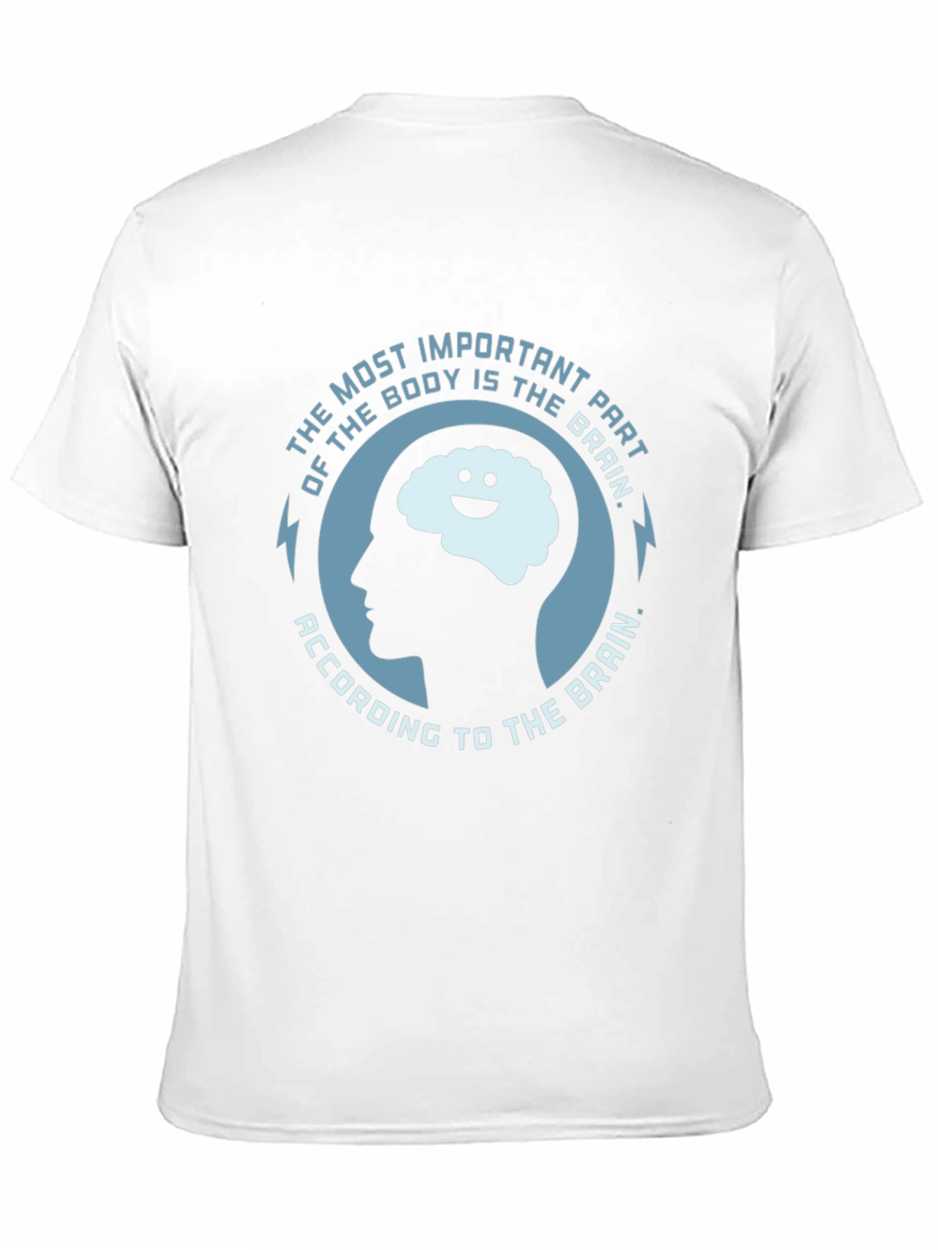 Black Brain Humor T-Shirt - Most Important Part of the Body view 11