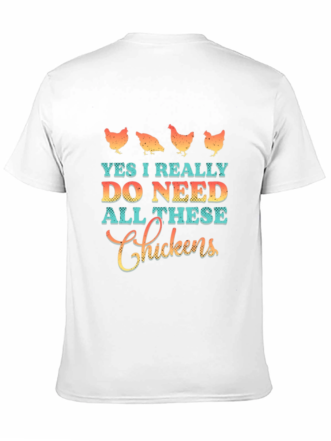 Black Funny Chicken Lover T-Shirt - Yes I Need All These Chickens view 11
