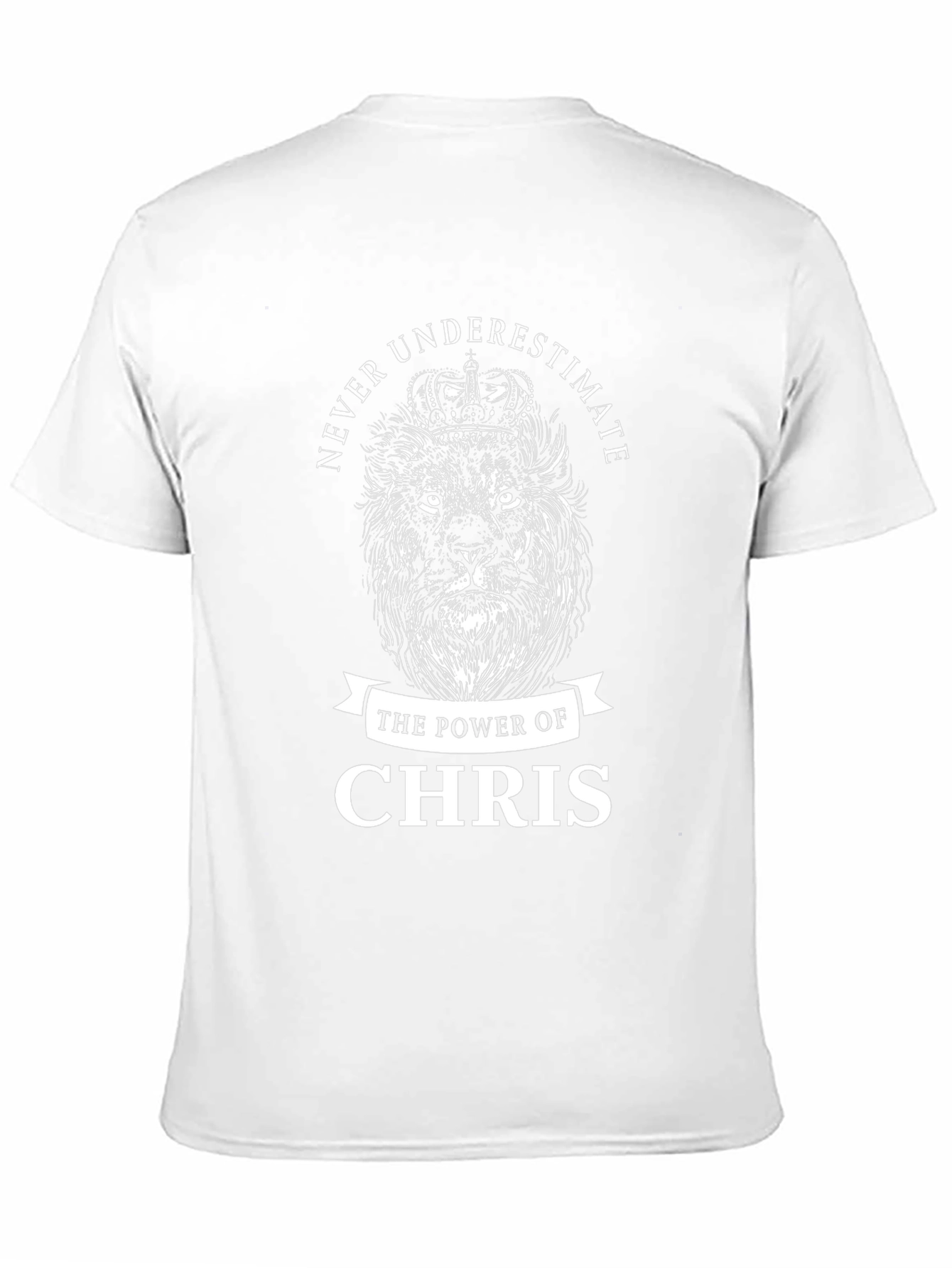 Black Never Underestimate Chris Lion T-Shirt view 11