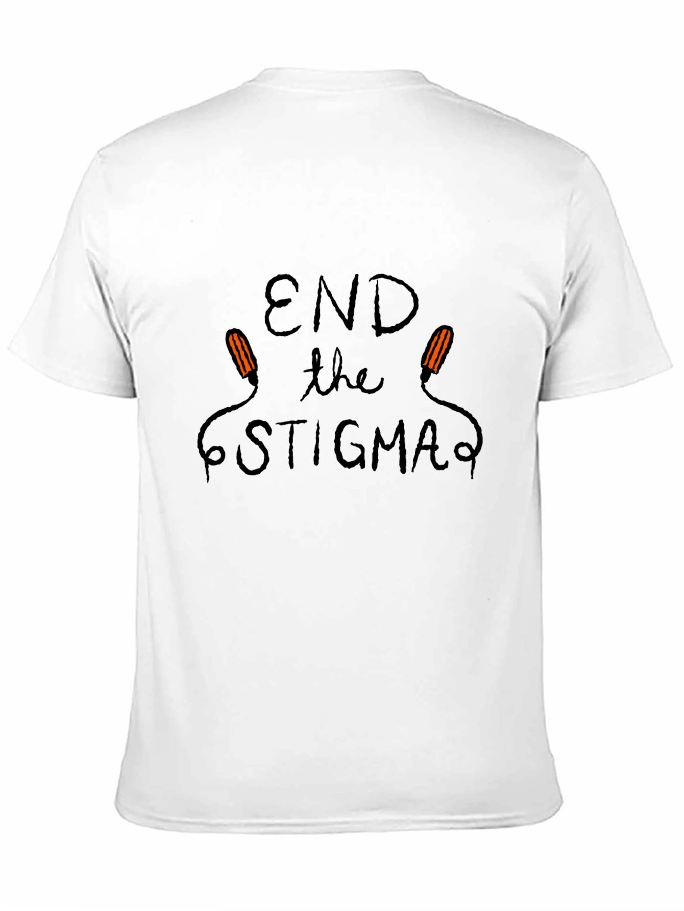 Black End the Stigma Tee - Black Cotton view 11