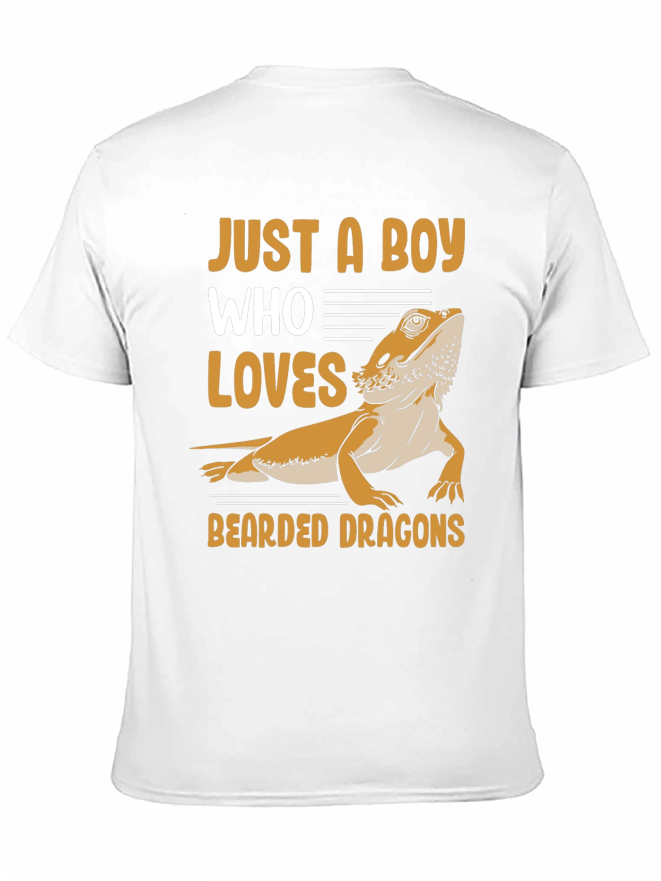 Black Boy Who Loves Bearded Dragons T-Shirt view 11