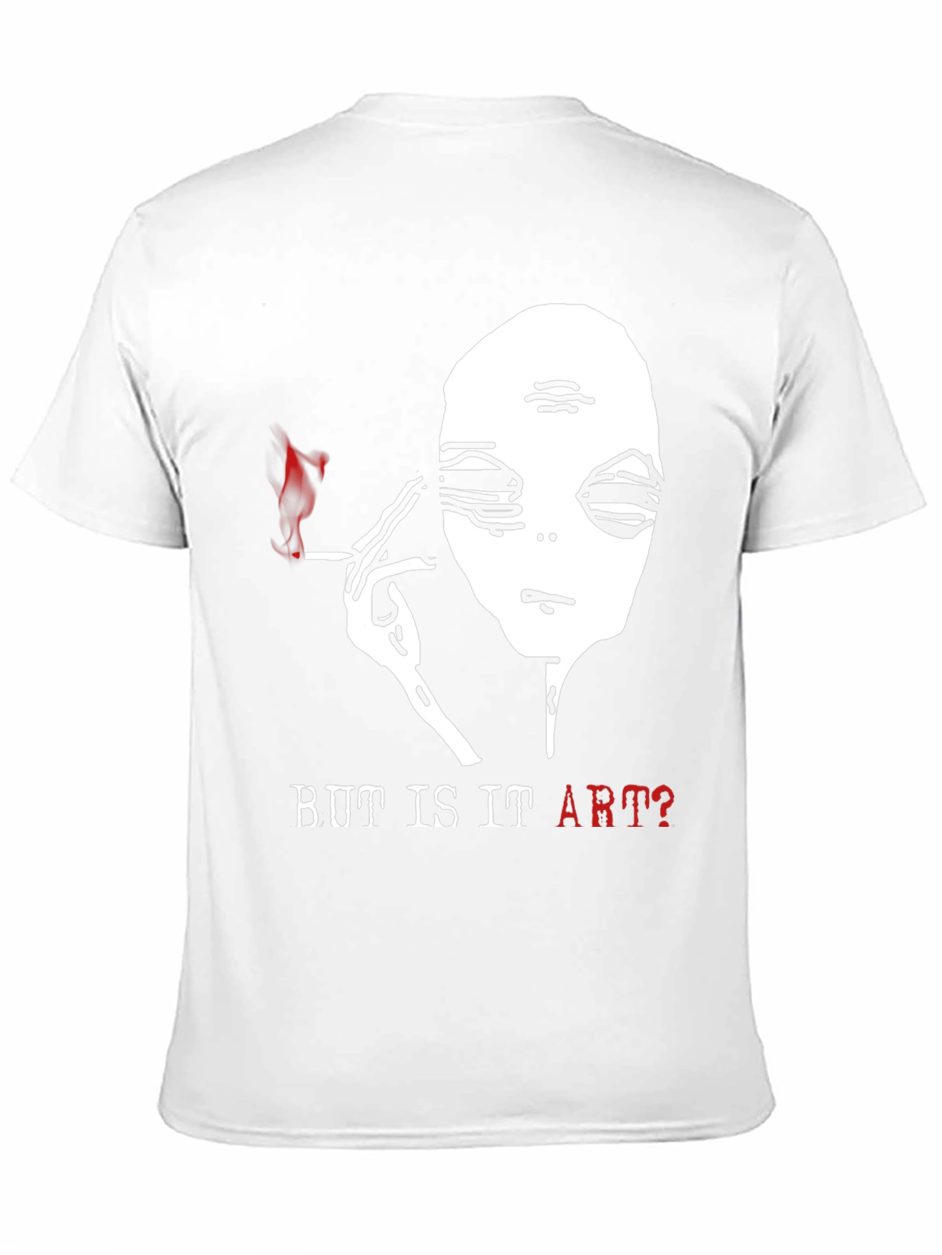 Black Alien Smoking T-Shirt - But Is It Art? view 11