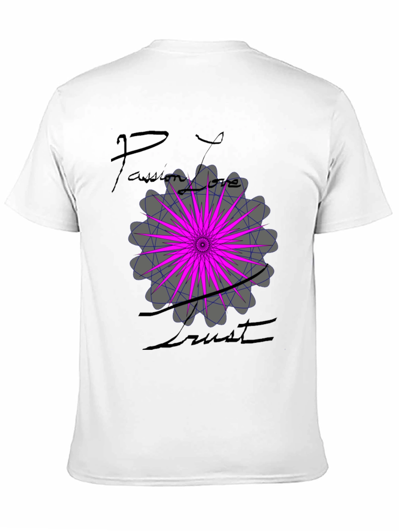 Black Passion Love Trust Graphic Tee - Black view 11