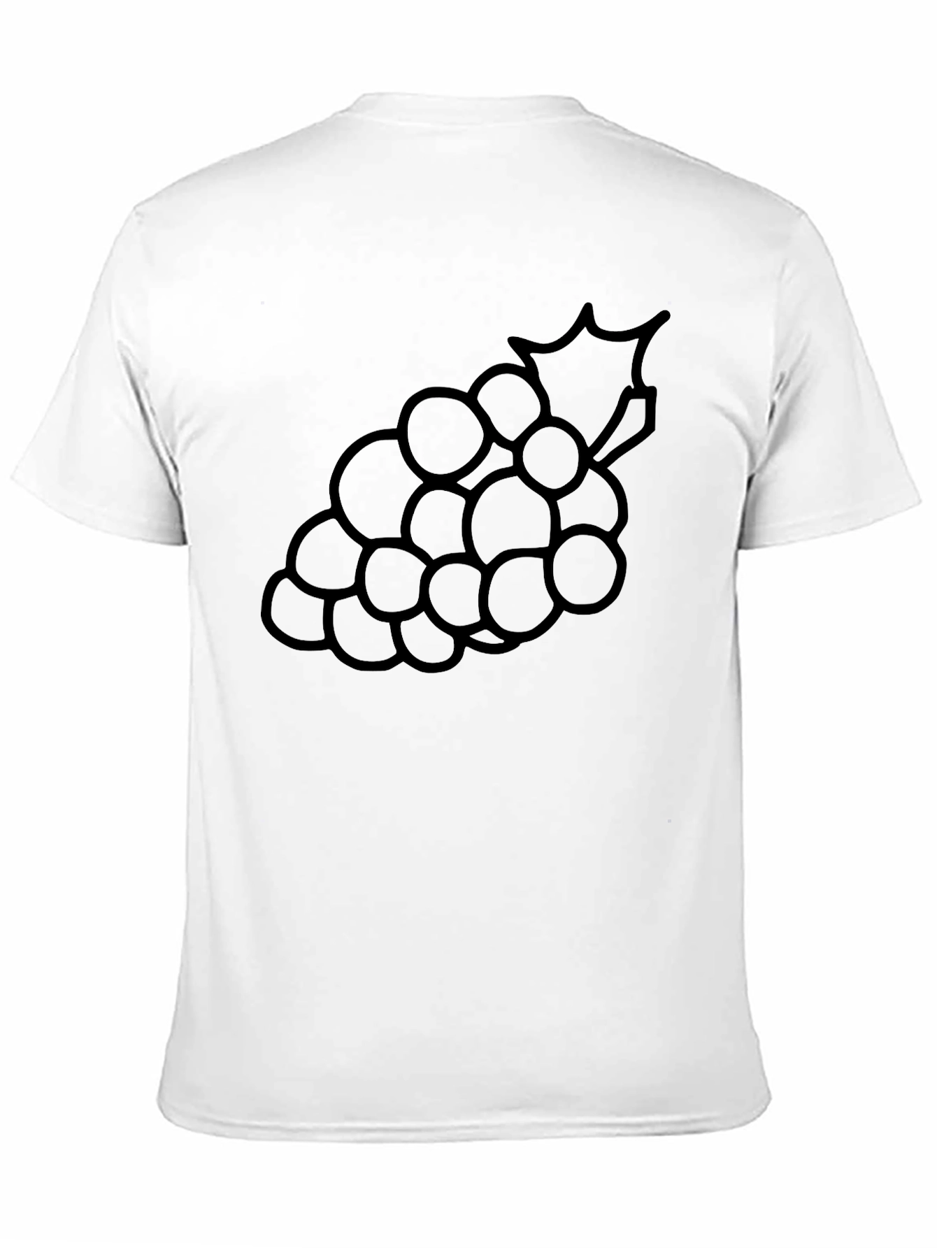 Black Grapes Graphic T-Shirt - Casual Black Tee view 11