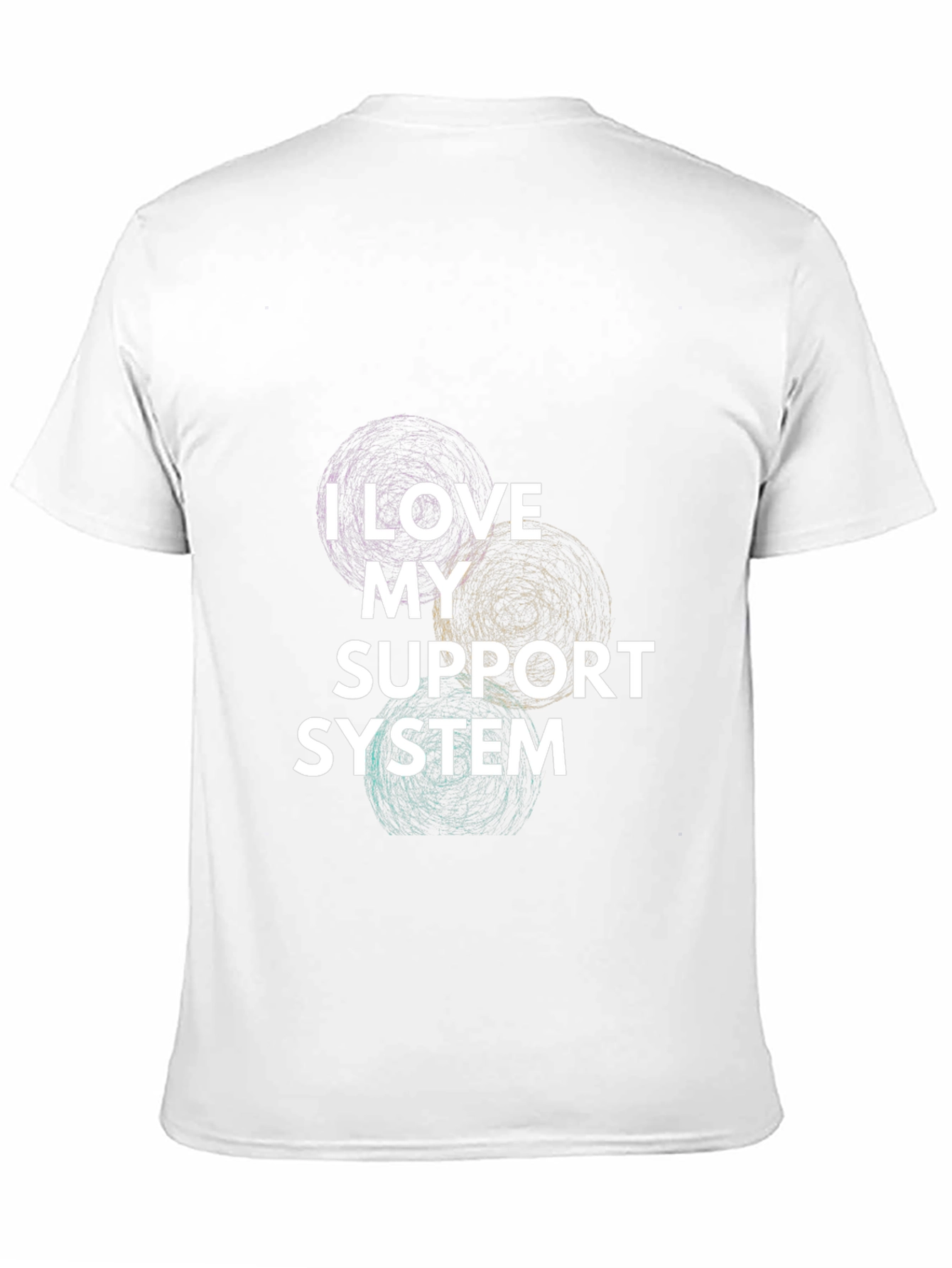 Black I Love My Support System Graphic Tee view 11