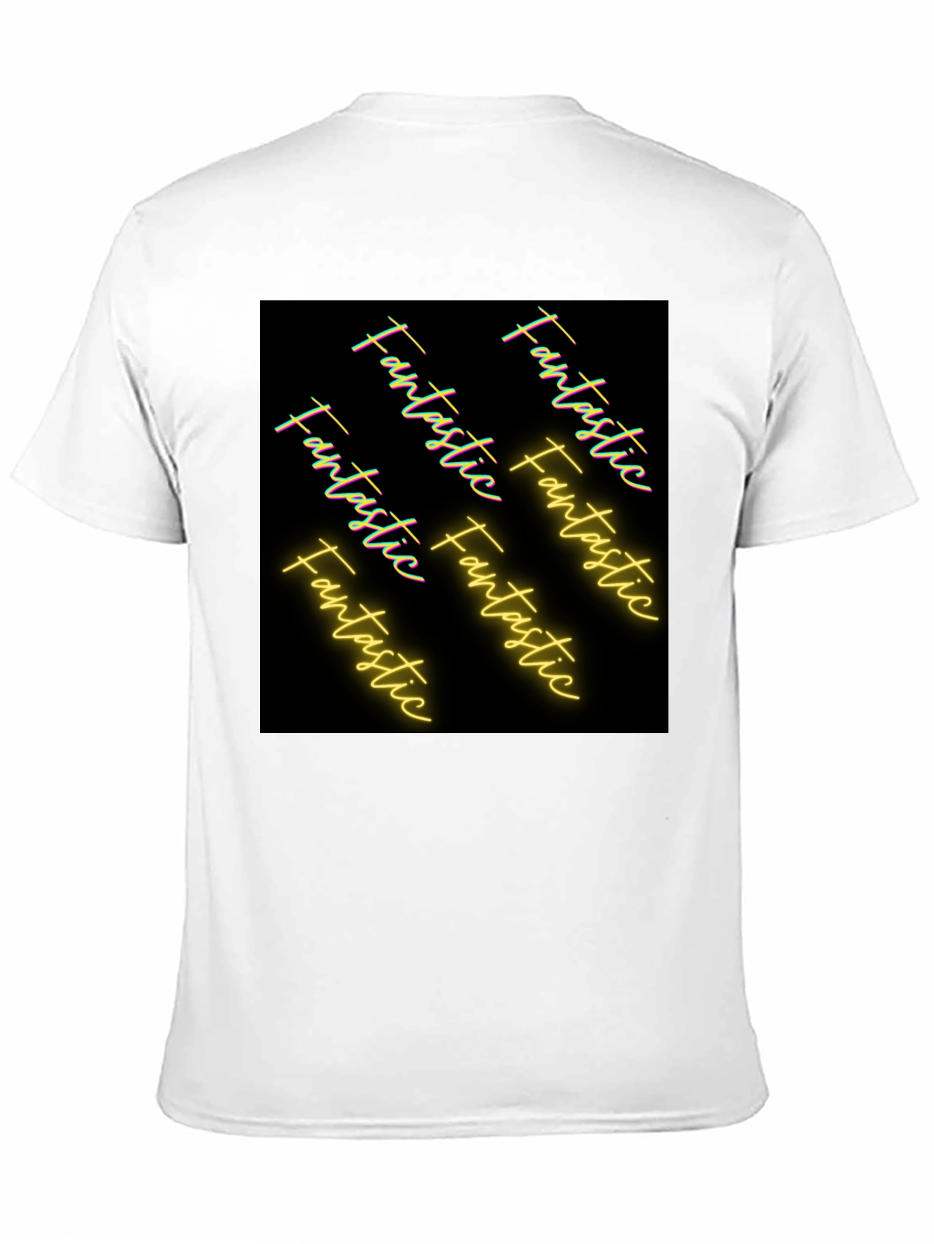 Black Fantastic Graphic Tee - Black Cotton Casual view 11