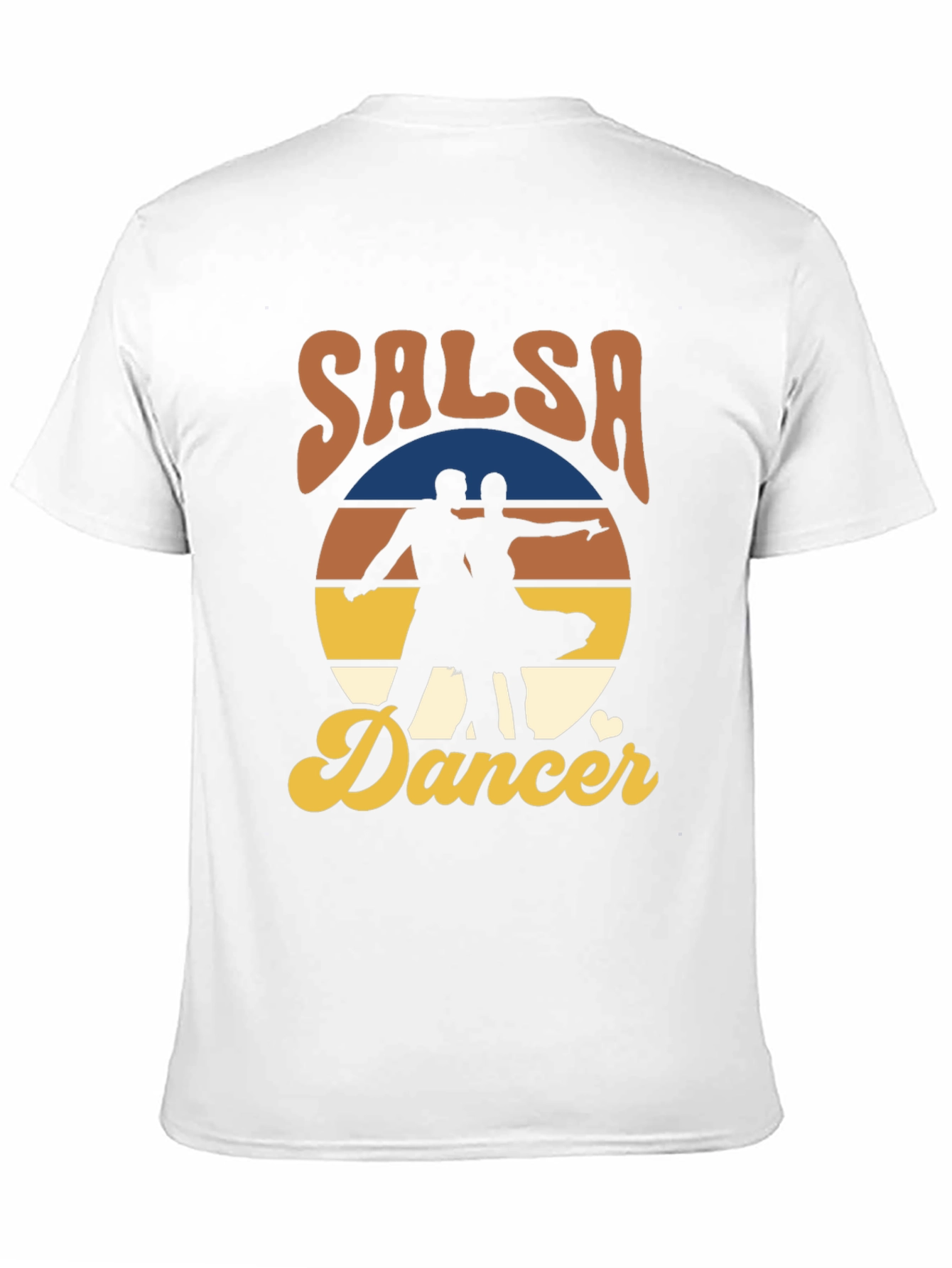 Black Salsa Dancer Retro T-Shirt - Dance the Night Away! view 11