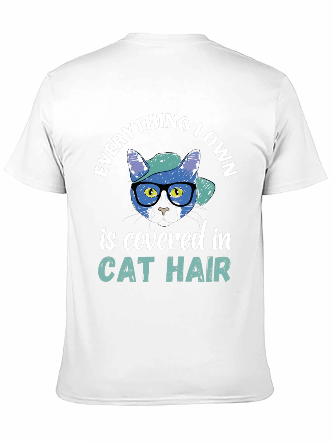 Black Cat Hair Graphic Tee - Everything I Own view 11