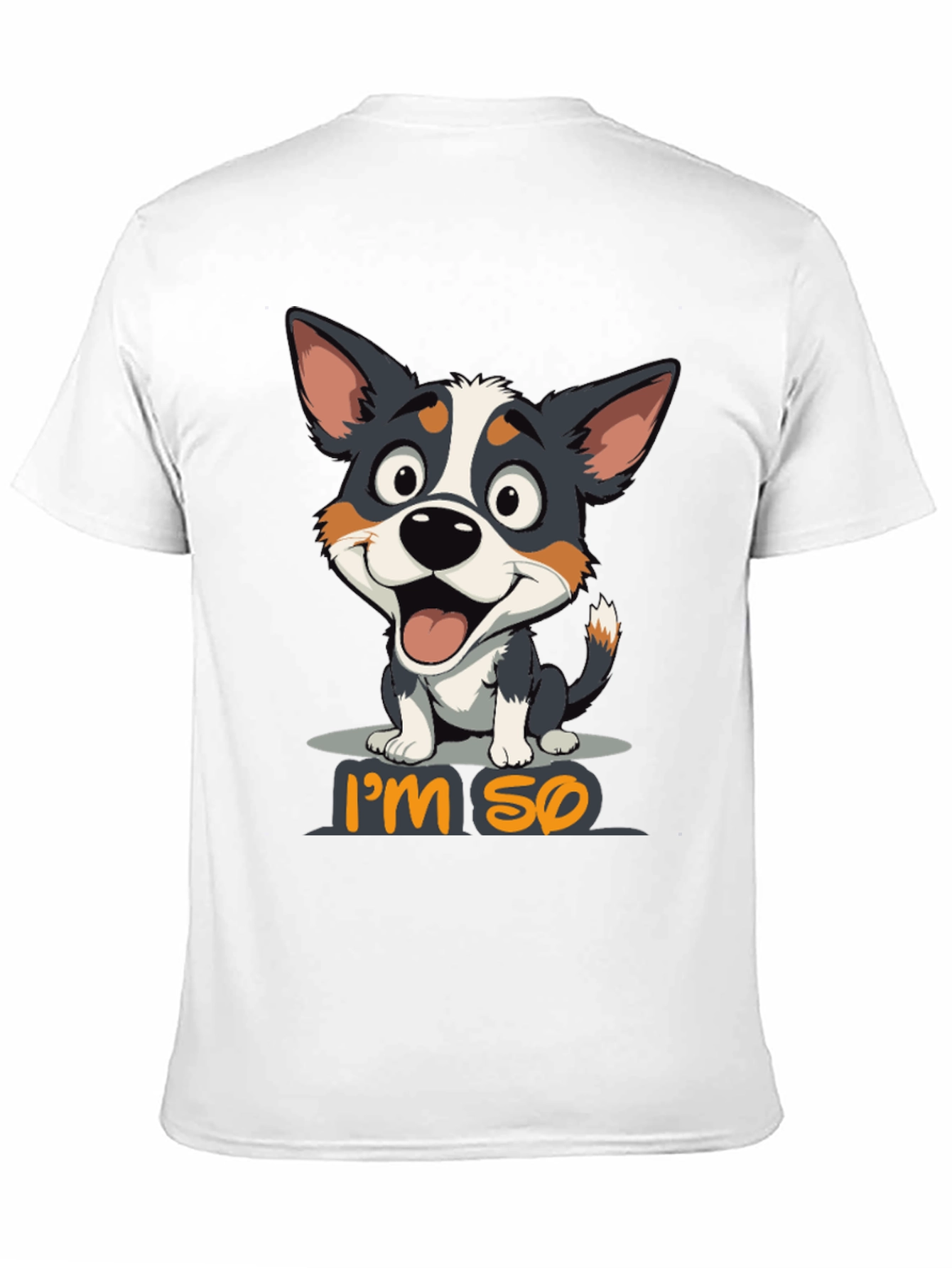 Black I'm So Happy Dog Graphic T-Shirt view 11