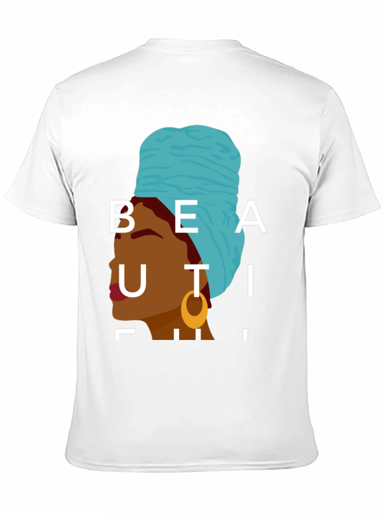 Black Beautiful Woman Graphic Tee - Stylish Black T-Shirt view 11