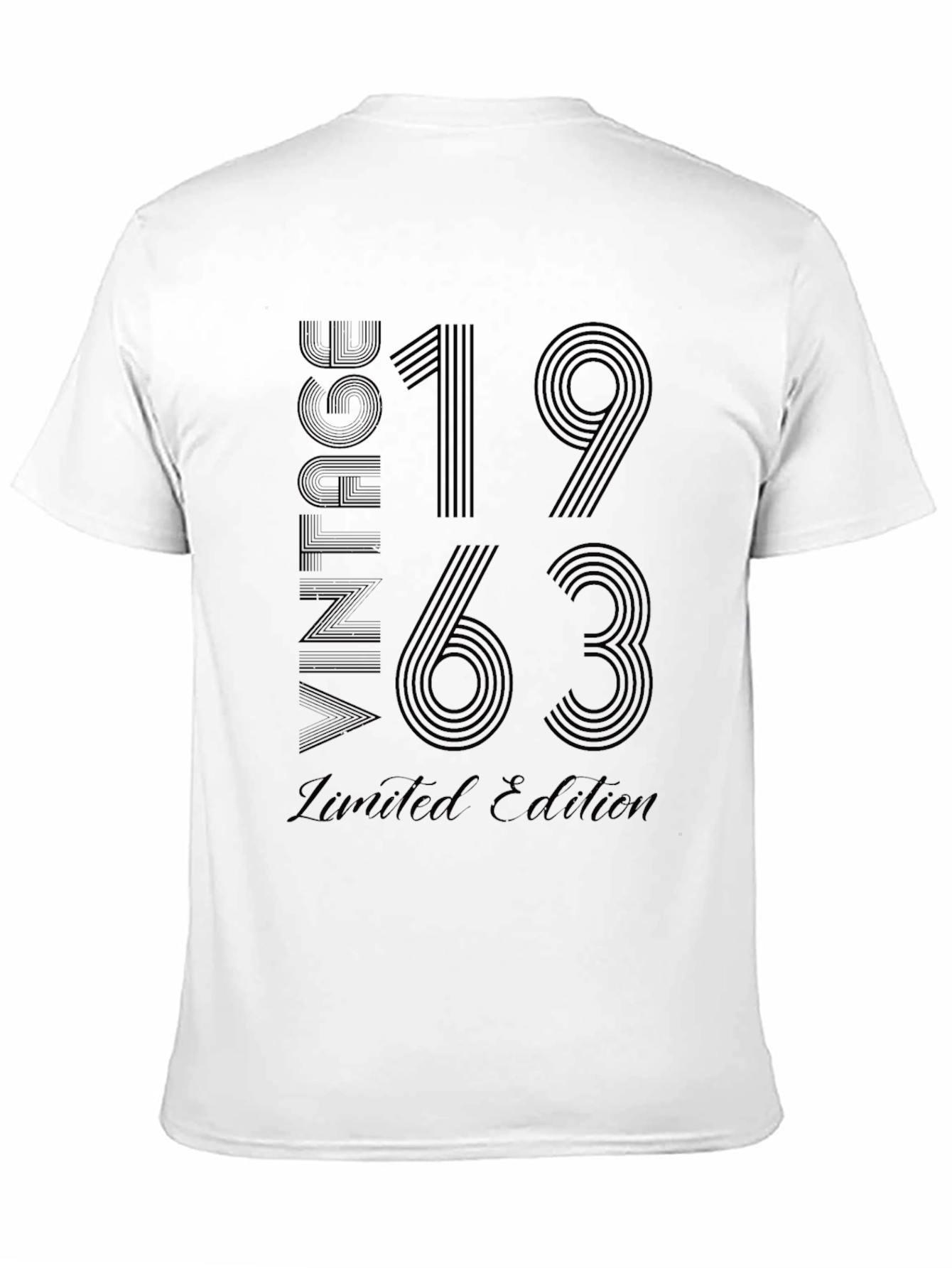 Black Vintage 1963 Limited Edition Black T-Shirt view 11