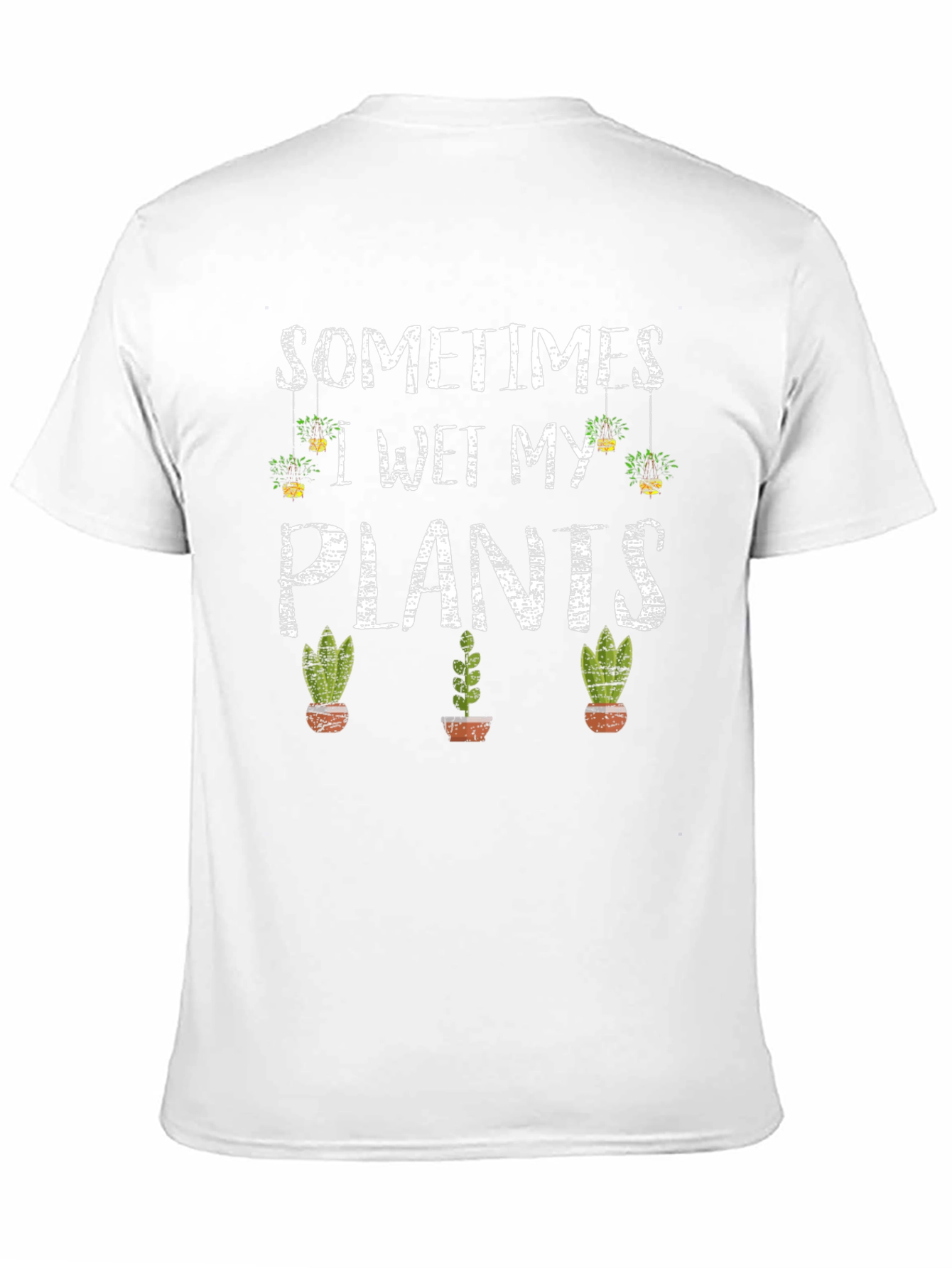 Black Sometimes I Wet My Plants Graphic Tee view 11