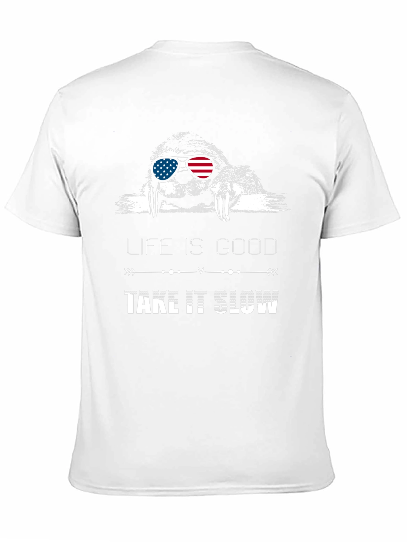 Black Life is Good Take It Slow Sloth T-Shirt view 11