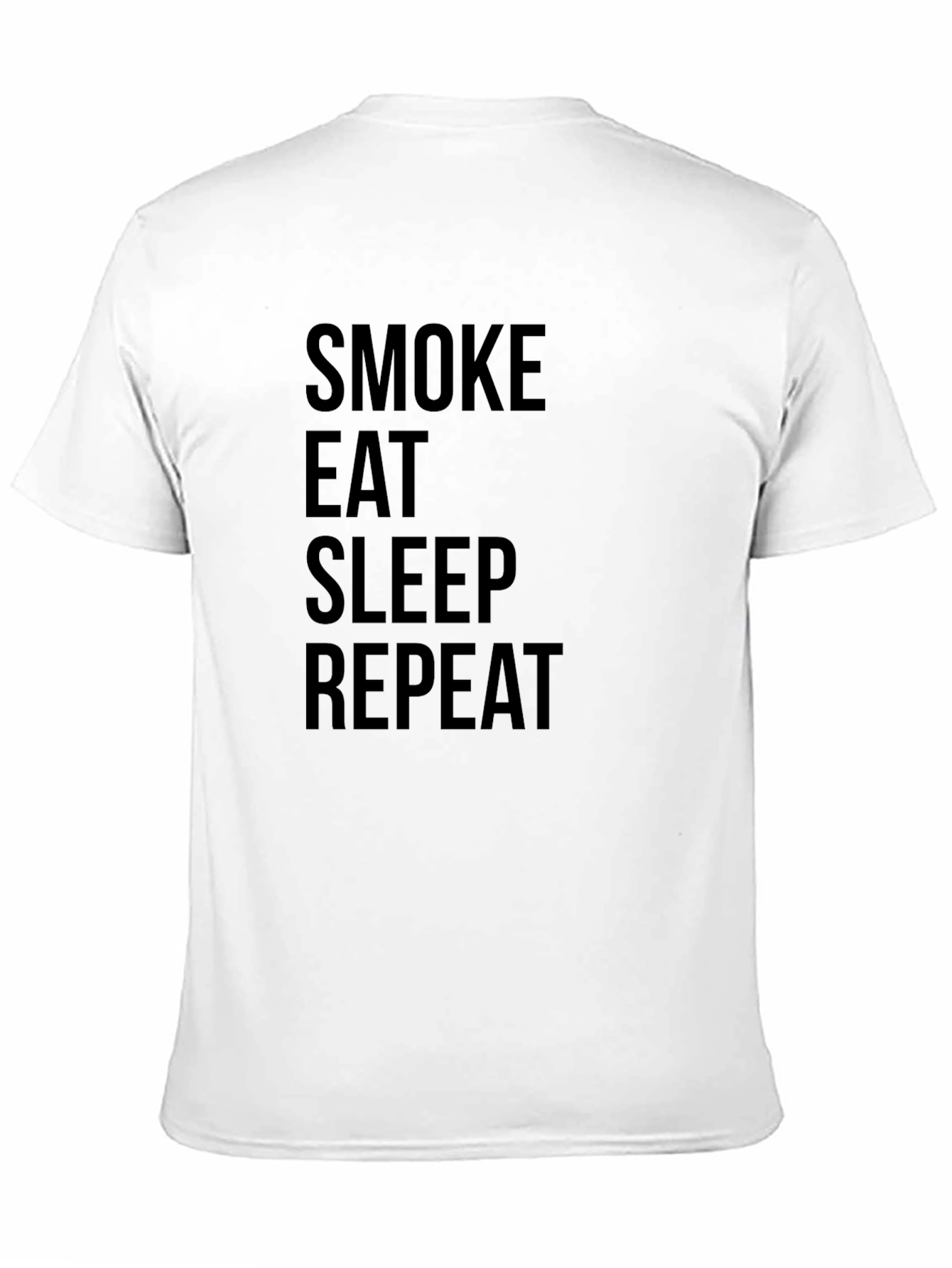 Black Smoke Eat Sleep Repeat Graphic Tee view 11