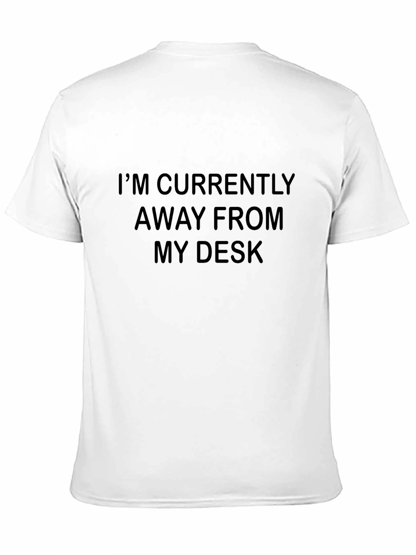 Black Funny 'Away From Desk' Graphic Tee view 11