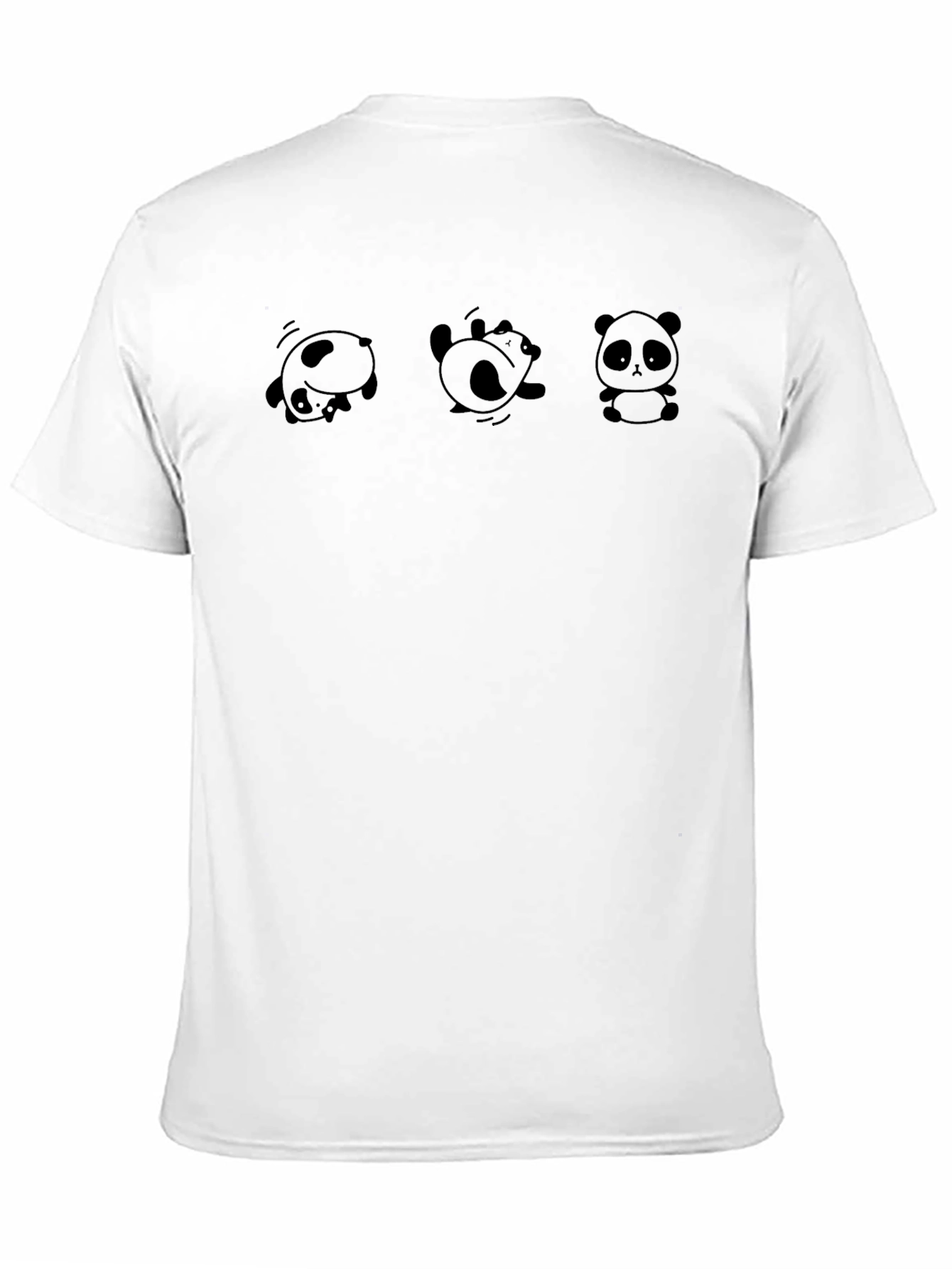 Black Panda T-Shirt: Cute Cartoon Animals Graphic Tee view 11