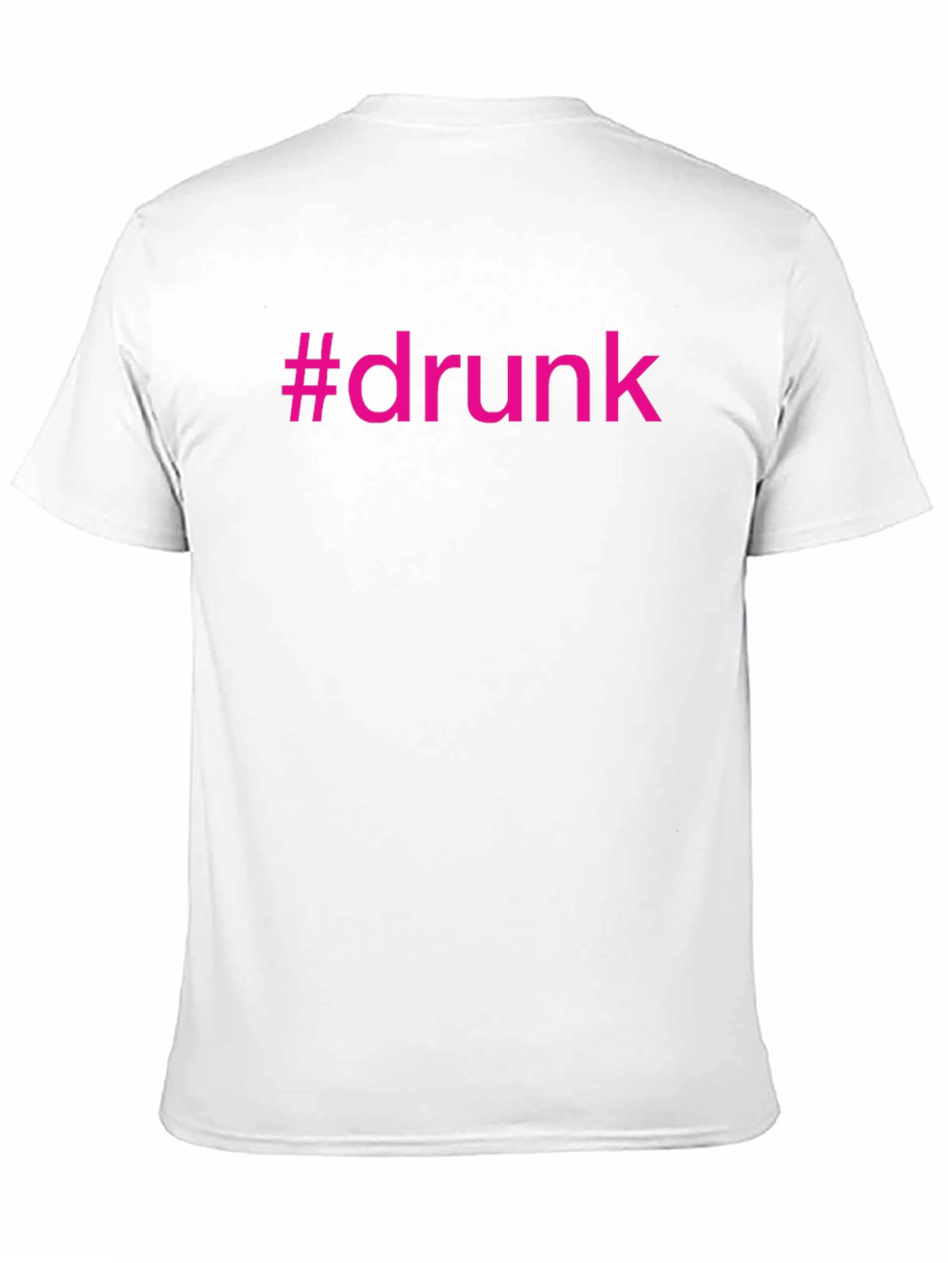 Black #Drunk Graphic Tee - Funny Party T-Shirt view 11