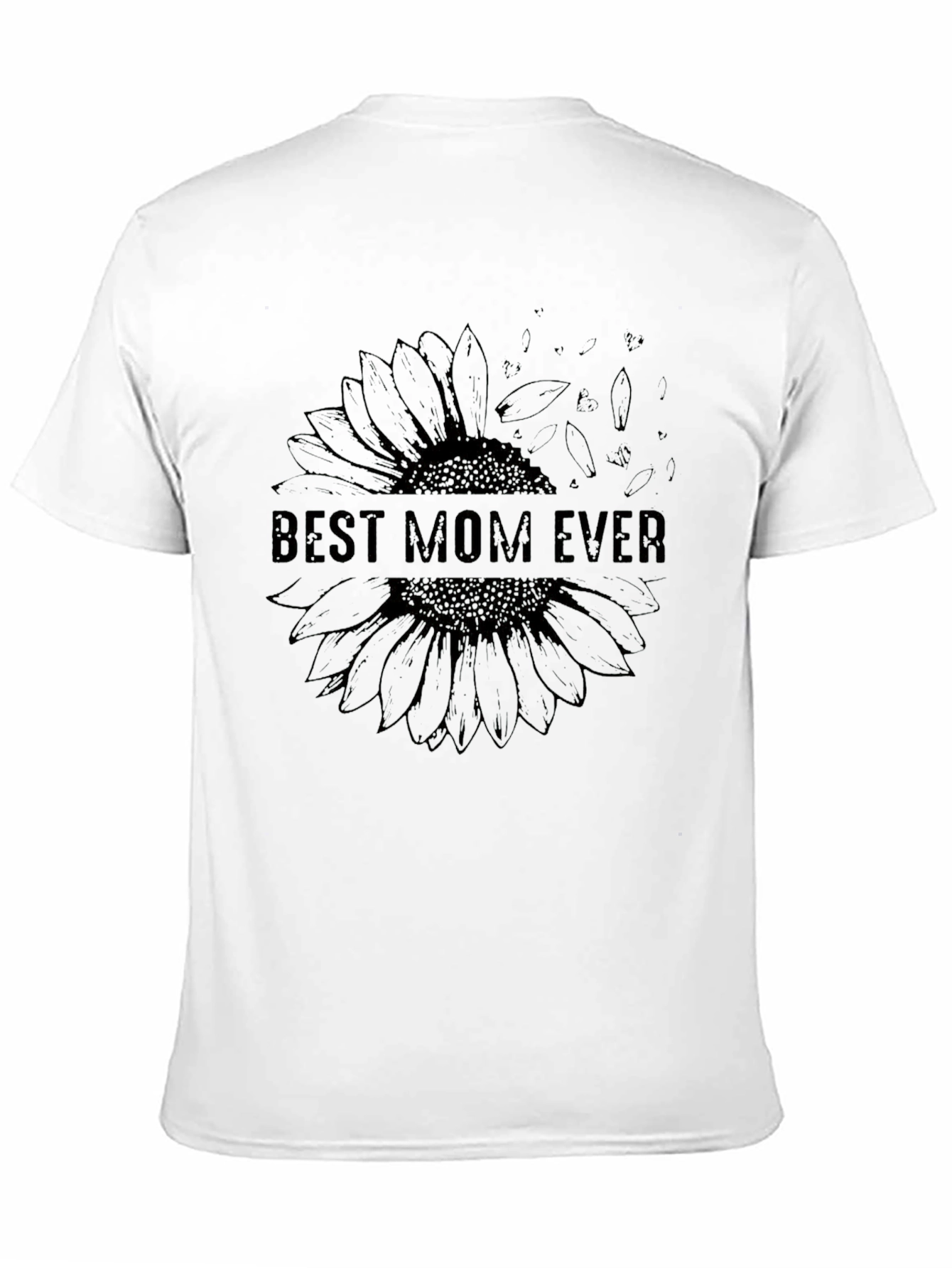 Black Best Mom Ever Sunflower Graphic T-Shirt view 11
