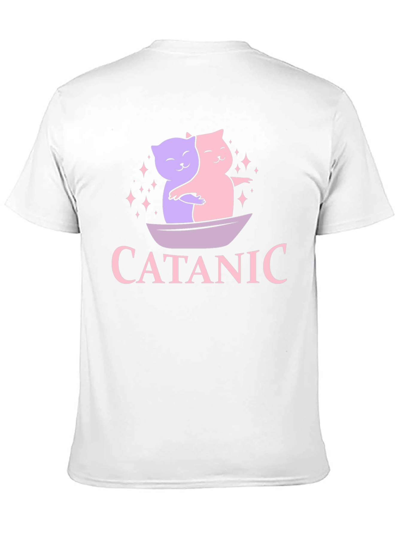 Black Cat Lovers T-Shirt: Titanic Theme view 11