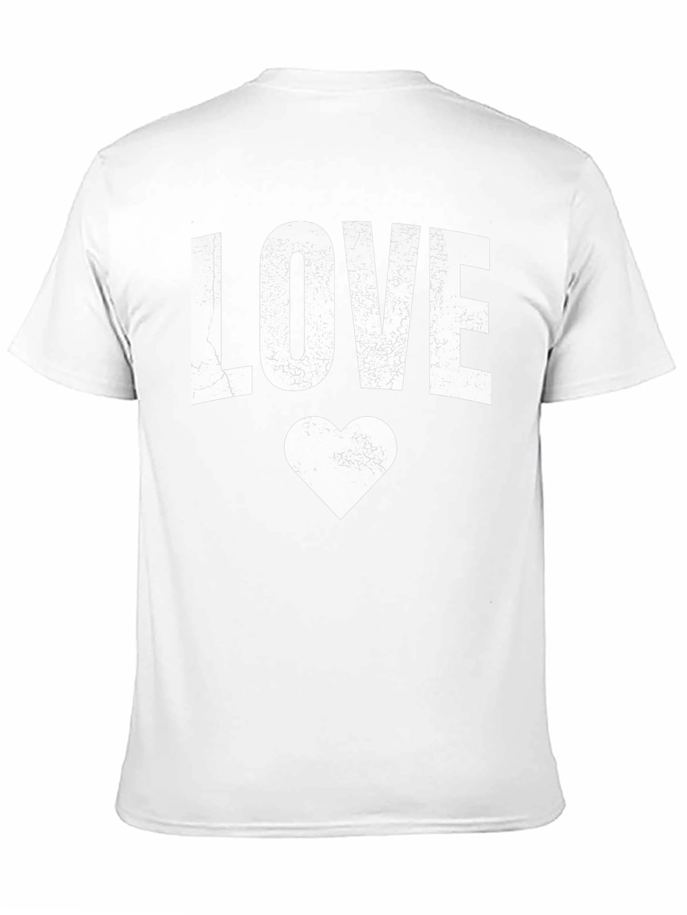 Black Love Heart Graphic Tee - Black Casual T-Shirt view 11