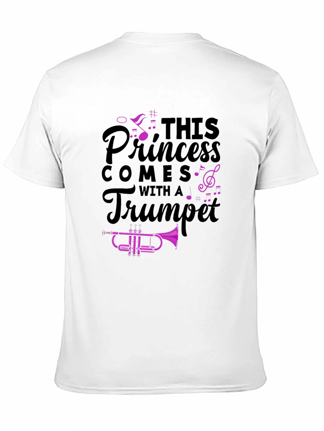 Princess Trumpet Player Black T-Shirt - 11