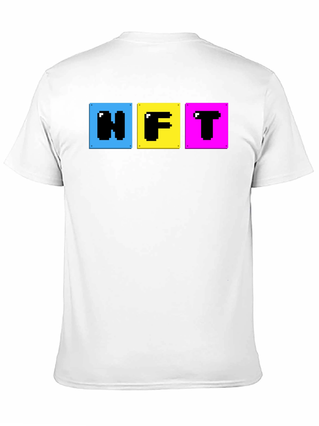 Black Pixelated NFT T-Shirt - Crypto Art Fashion view 11