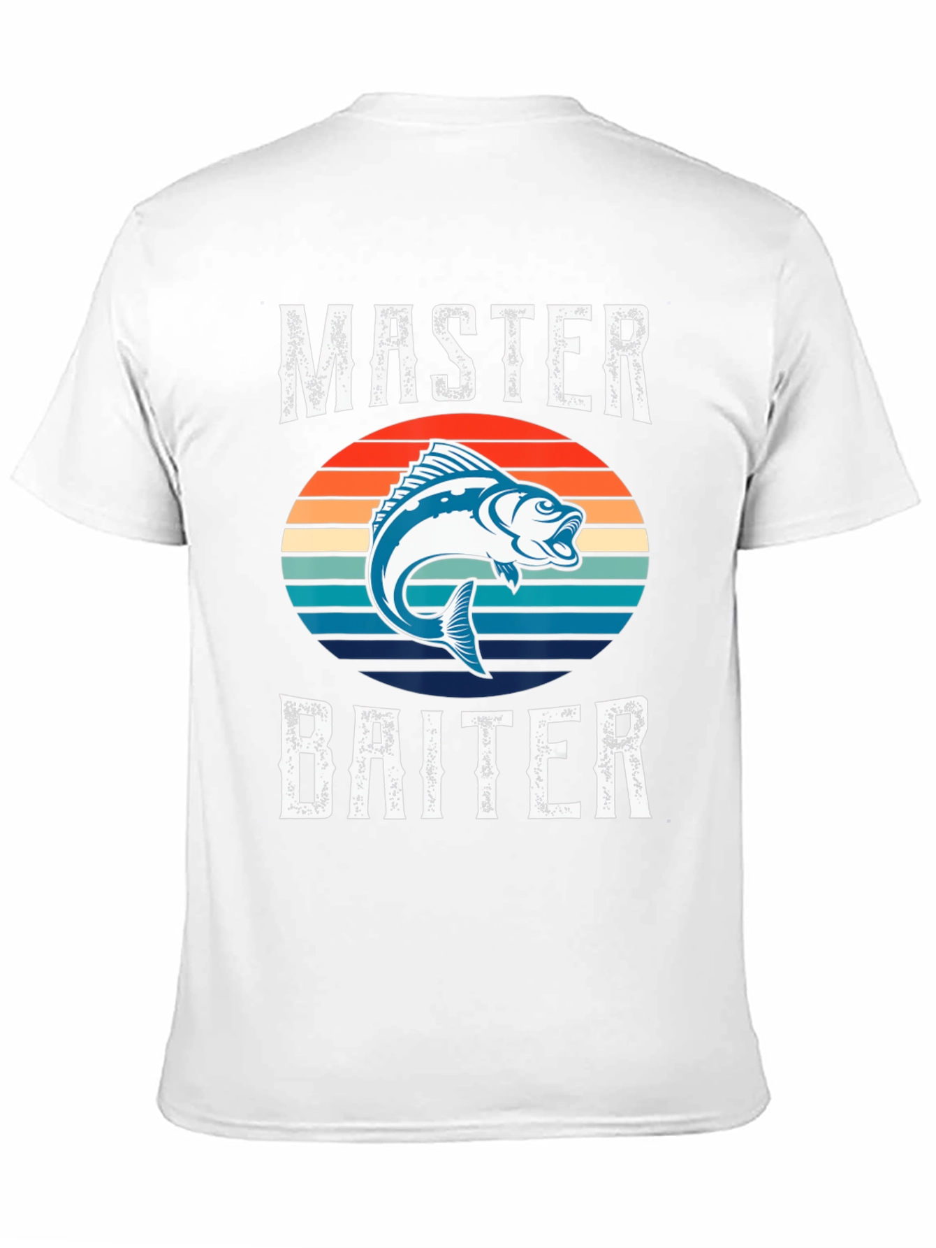 Black Master Baiter Fishing Graphic T-Shirt view 11