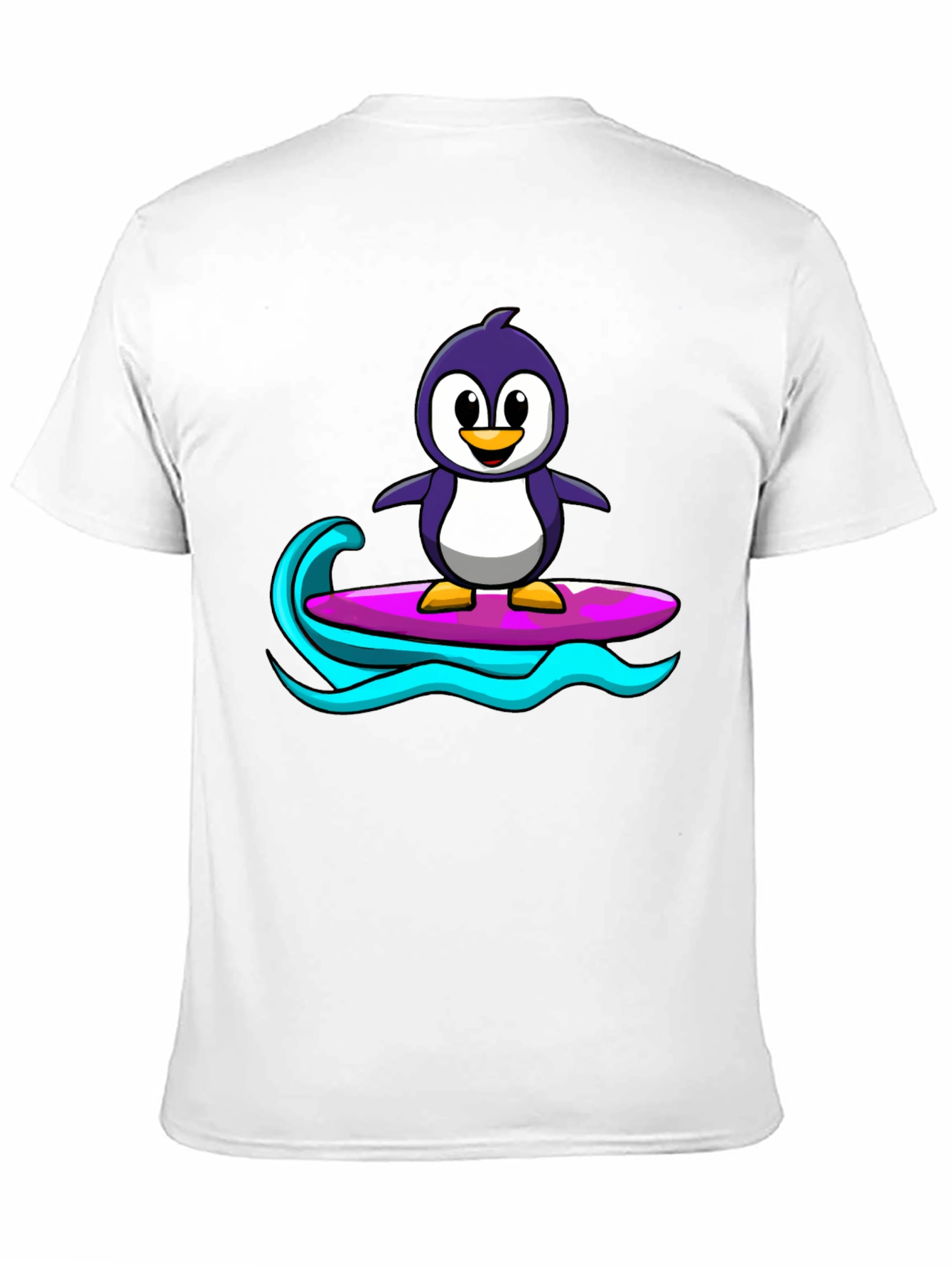 Black Penguin Surfing Graphic Tee - Black view 11