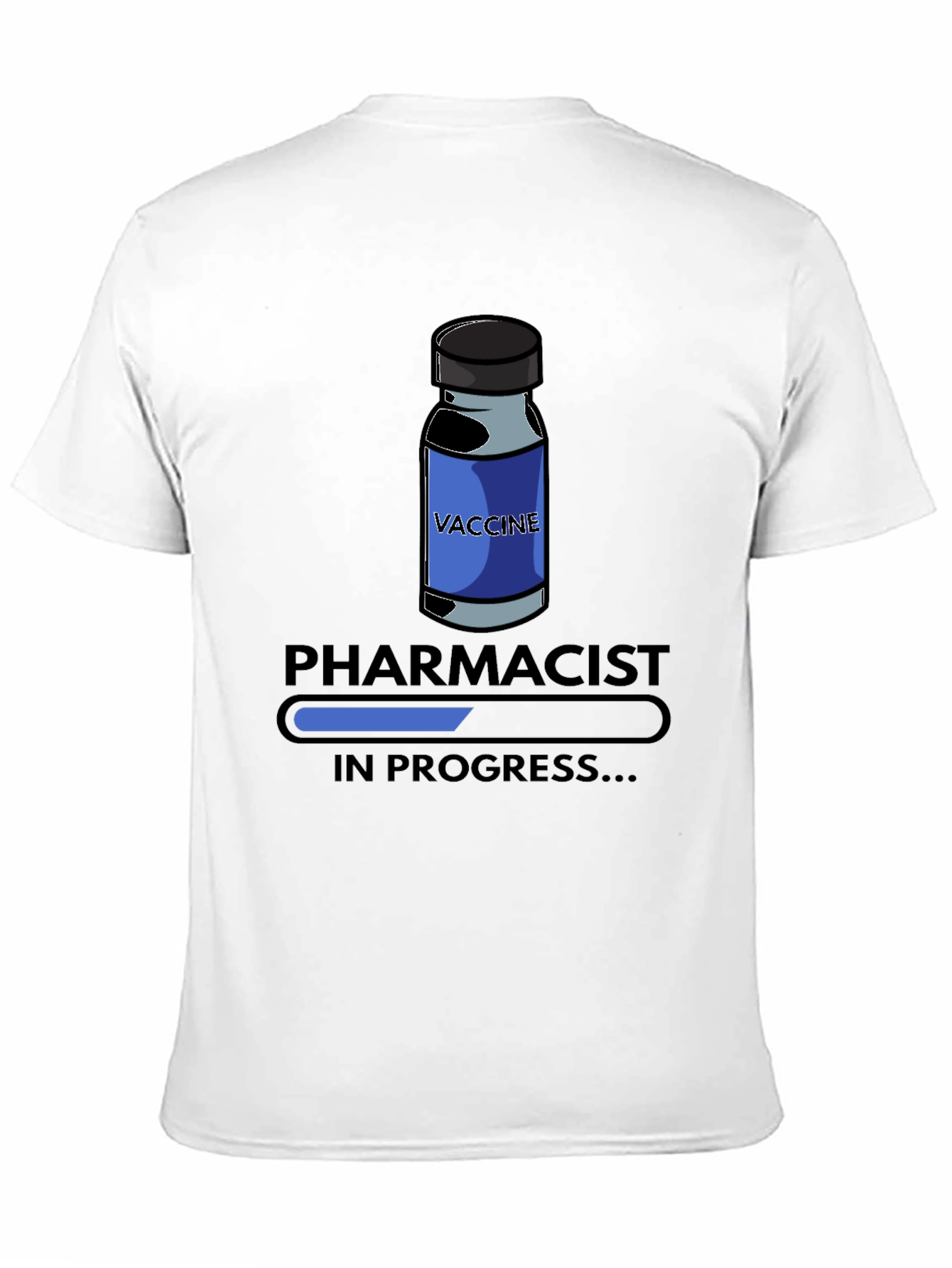Black Pharmacist In Progress T-Shirt - Vaccine Design view 11