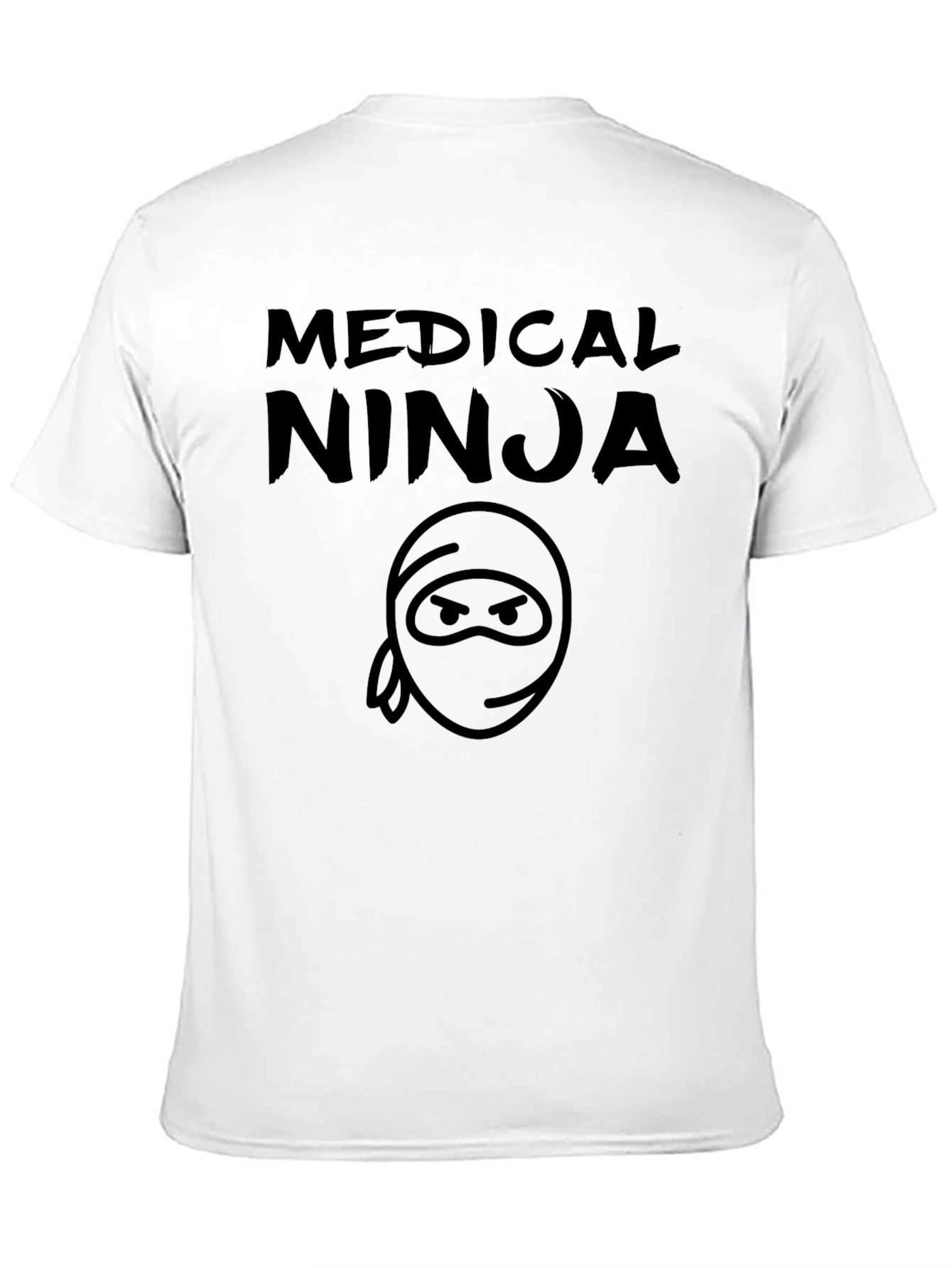 Black Medical Ninja Black T-Shirt - Graphic Tee view 11
