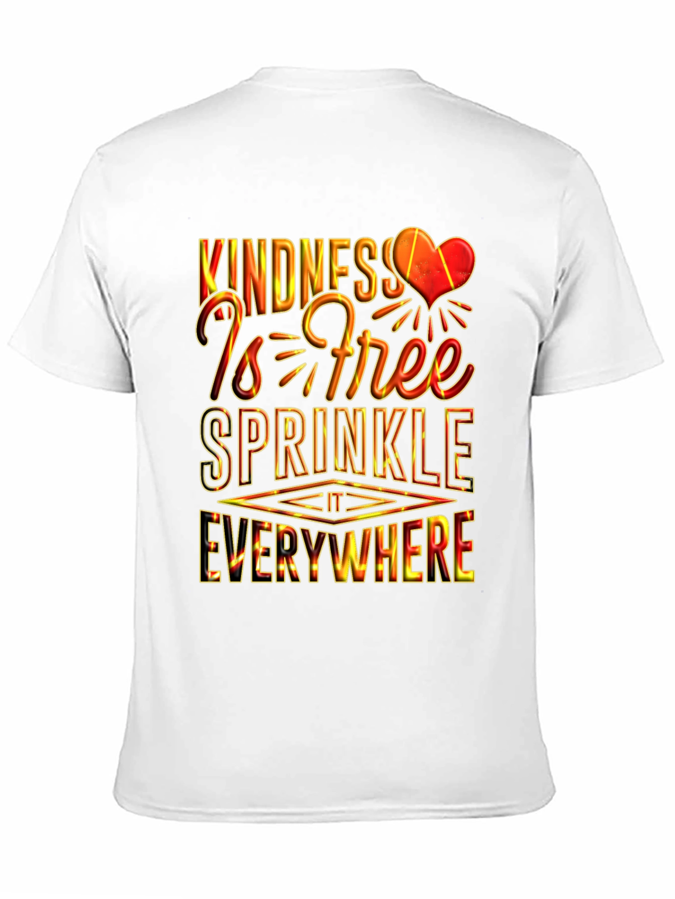 Black Kindness is Free Graphic T-Shirt view 11