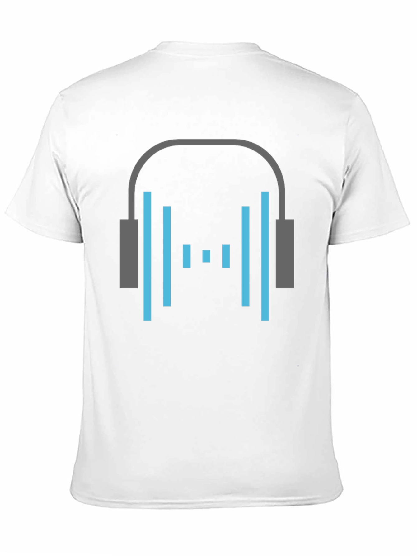 Black Headphone Graphic Tee - Stylish Black Cotton T-Shirt view 11