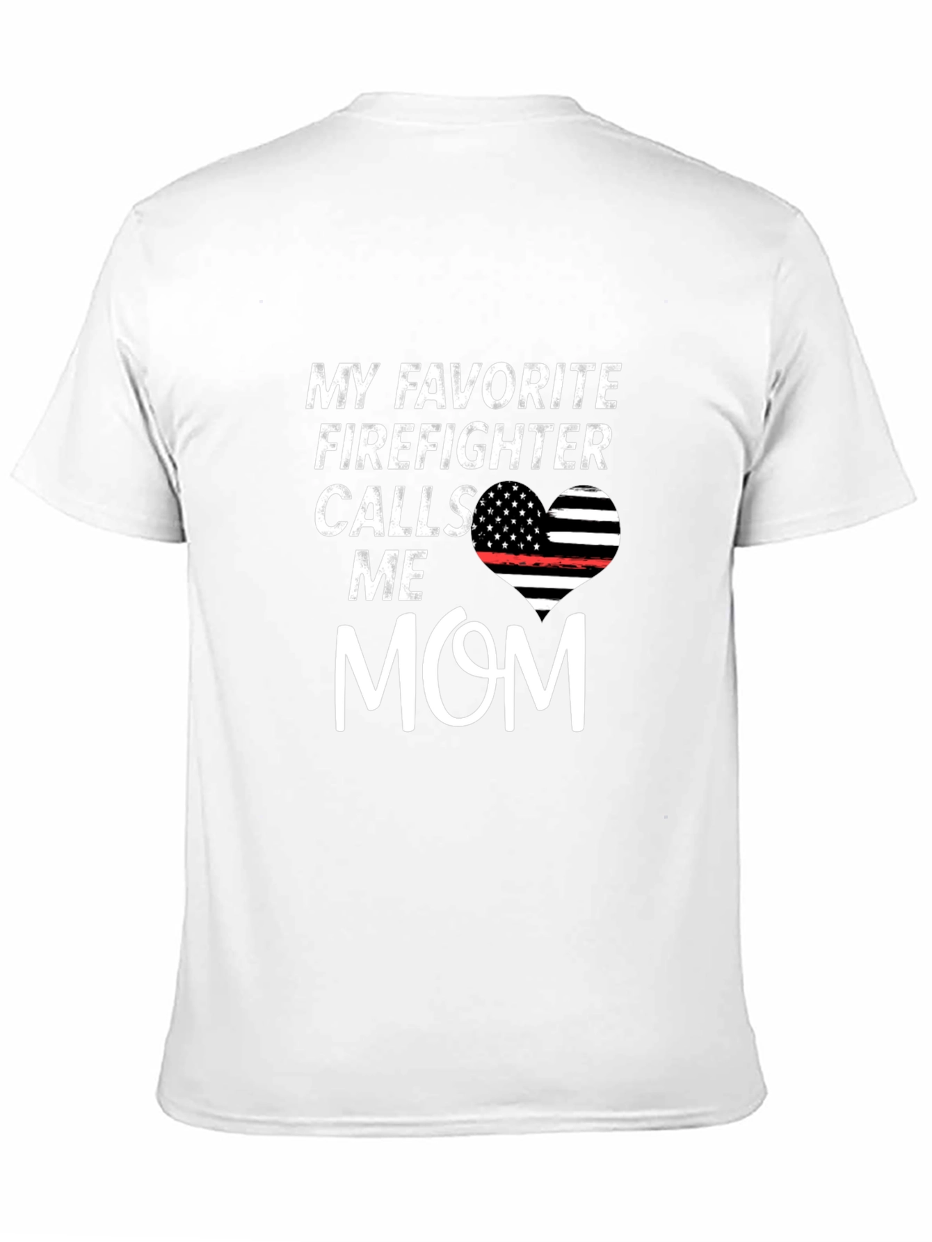 Black Firefighter Mom T-Shirt - Show Your Pride! view 11