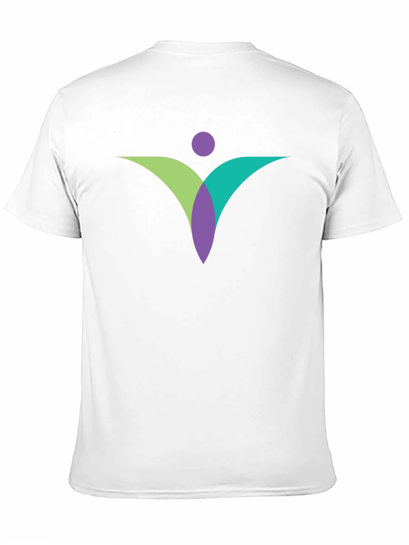 Black Modern Abstract Graphic Tee - Black view 11