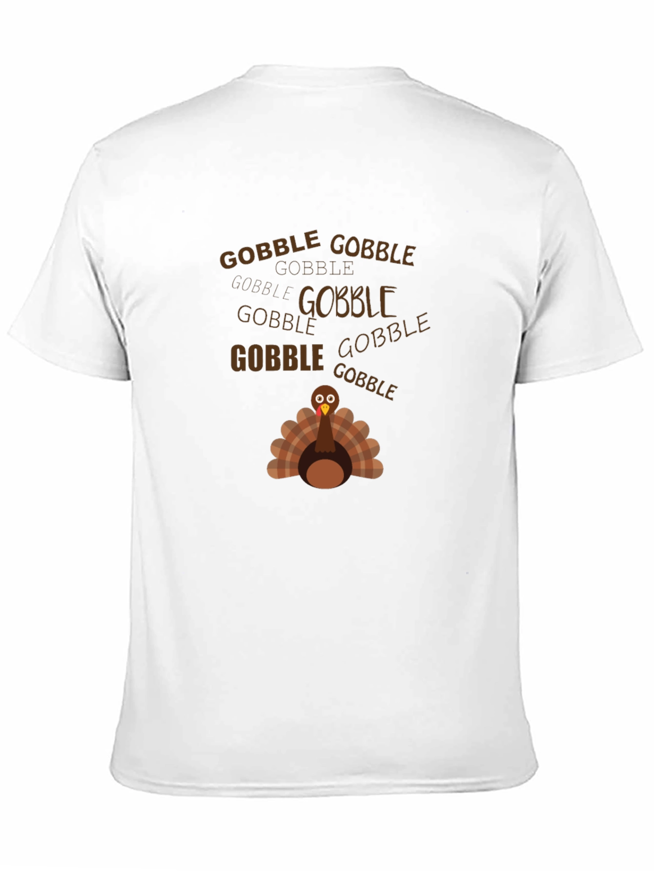 Black Gobble Turkey Graphic Tee - Thanksgiving view 11