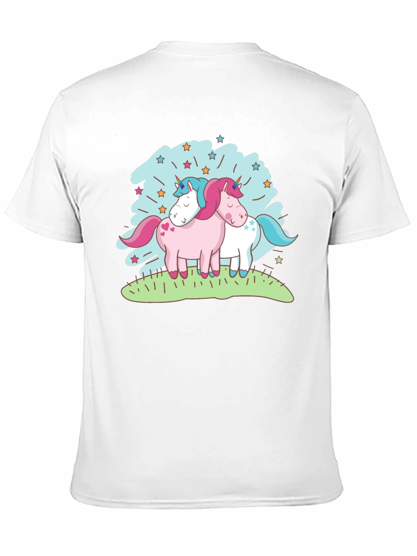 Black Unicorn T-Shirt - Cute Cartoon Graphic Tee view 11
