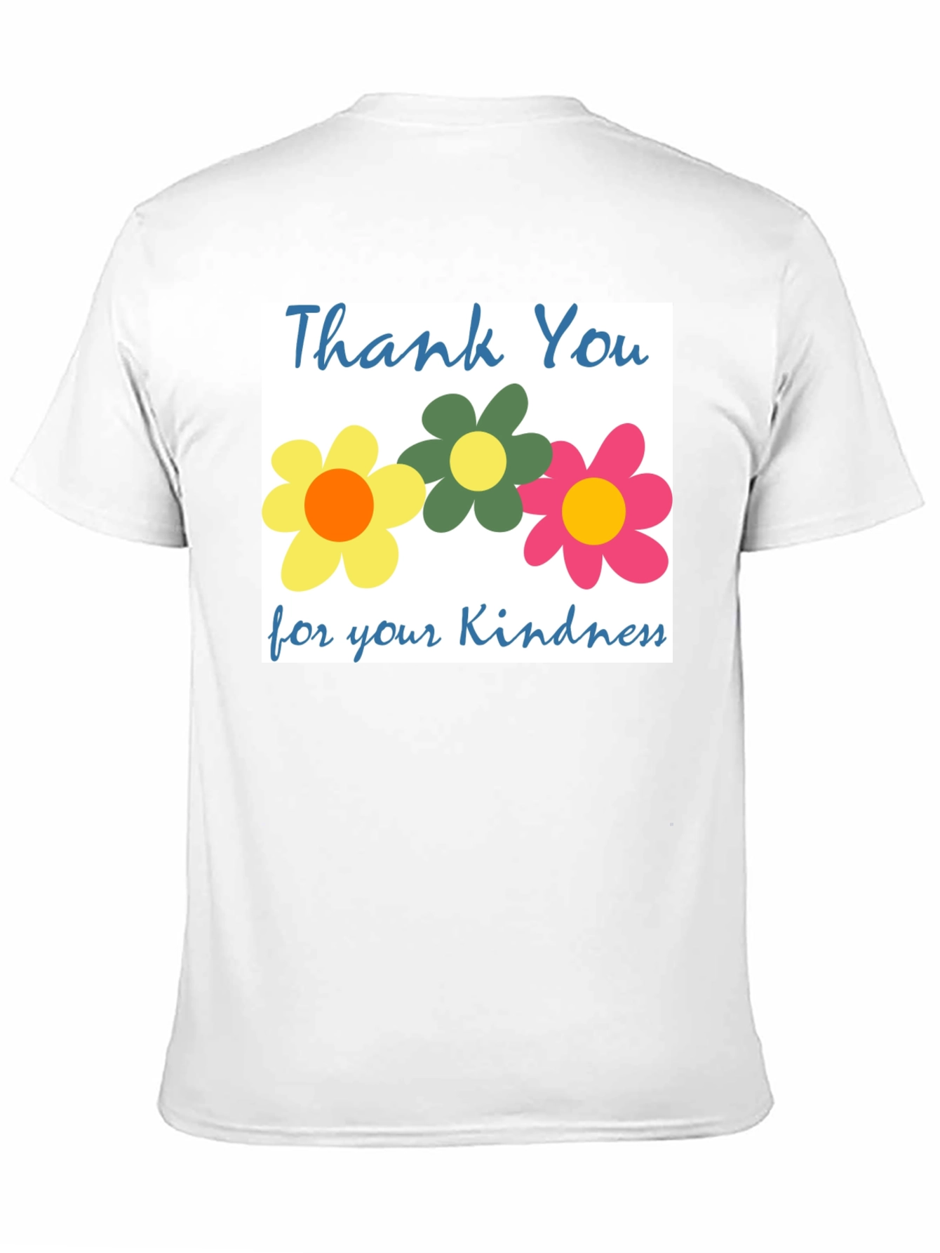 Black Thank You Flowers T-Shirt - Kindness Appreciation Tee view 11