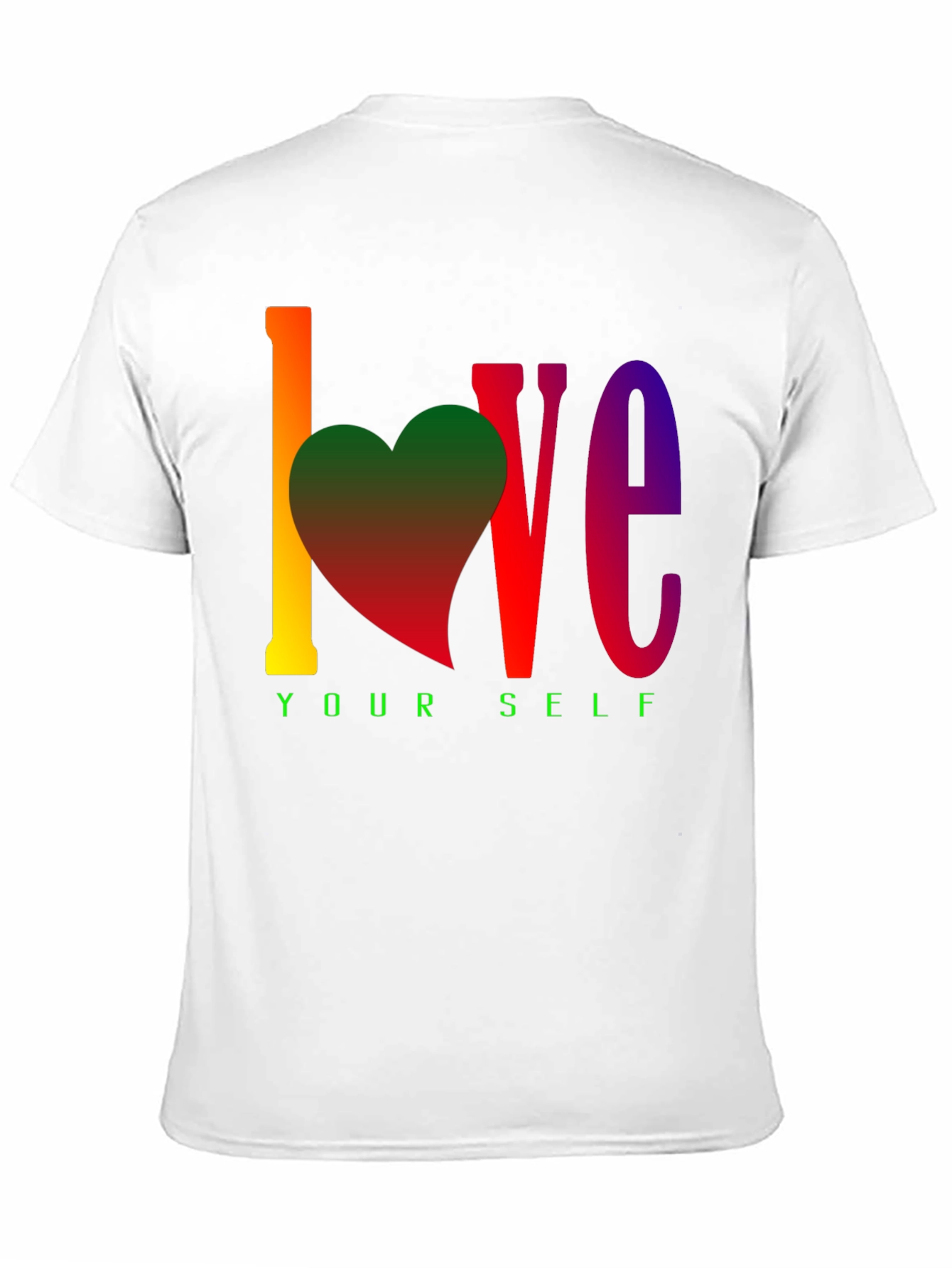 Black Love Yourself Rainbow Graphic Tee view 11