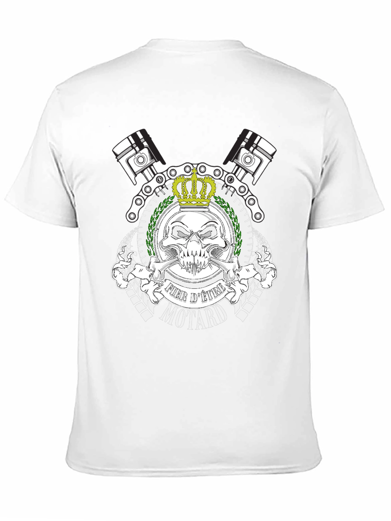 Black Fier d'Etre Motard Black T-Shirt view 11