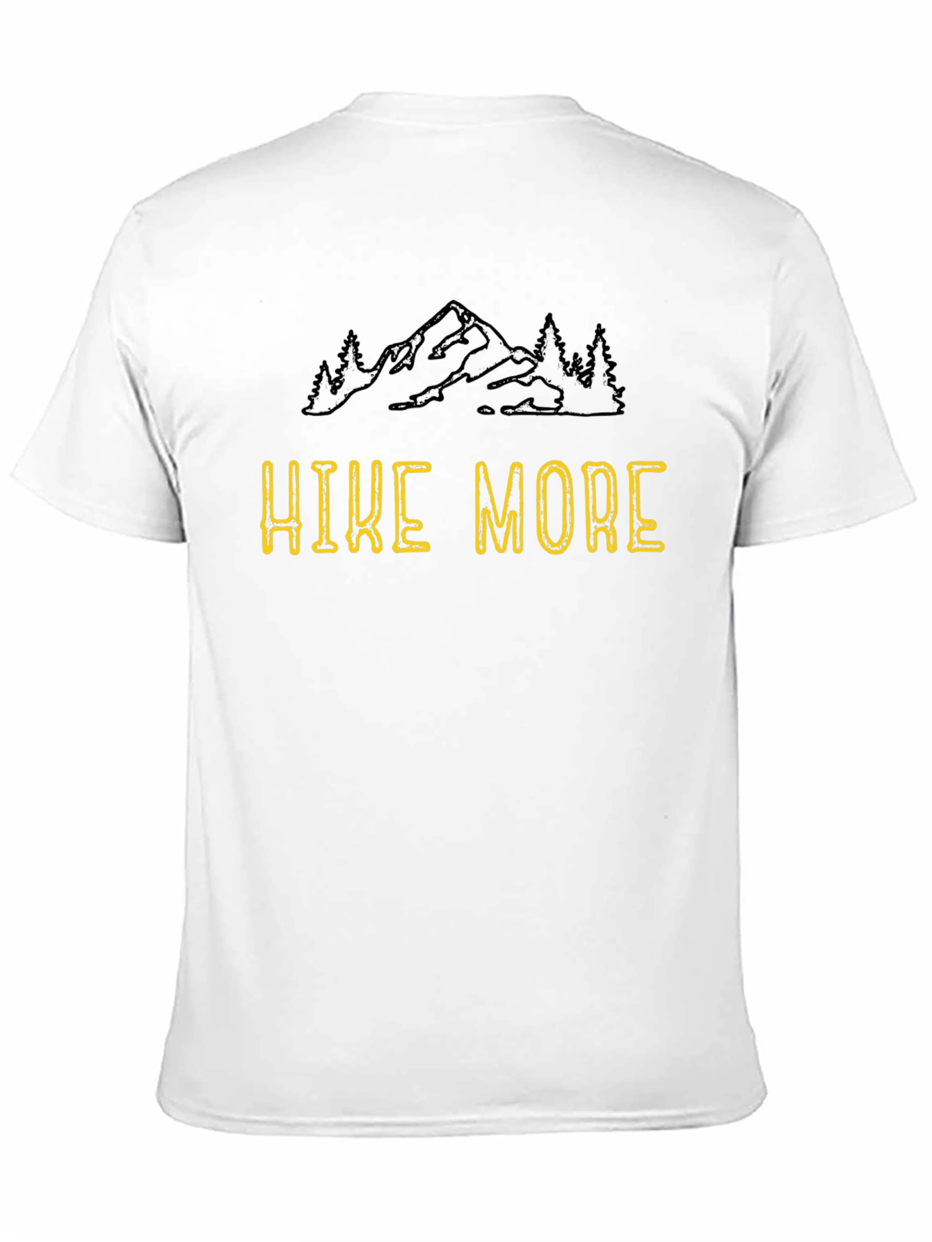 Black Hike More Black Graphic Tee view 11
