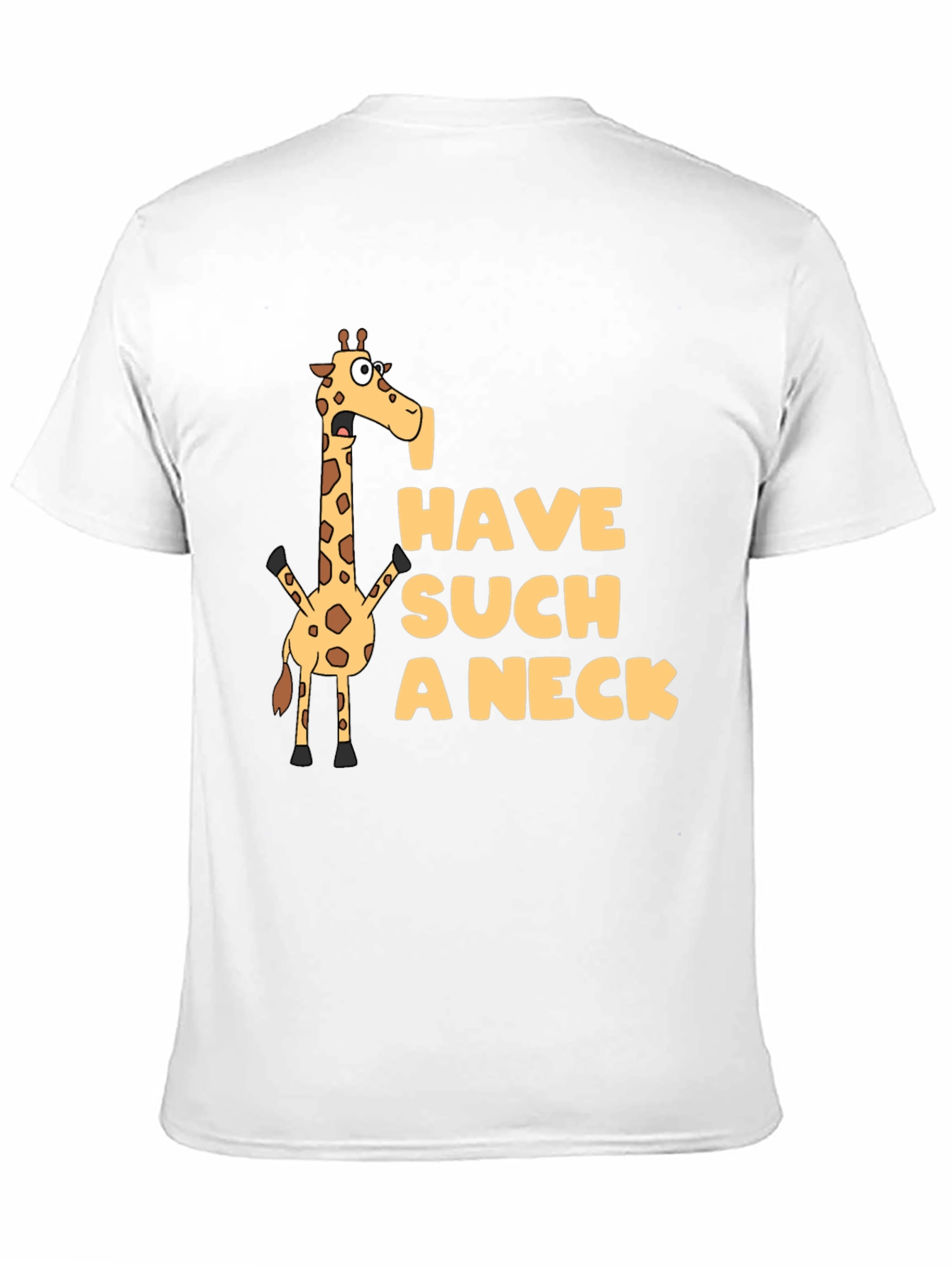 Black Funny Giraffe 'Have Such a Neck' Graphic Tee view 11