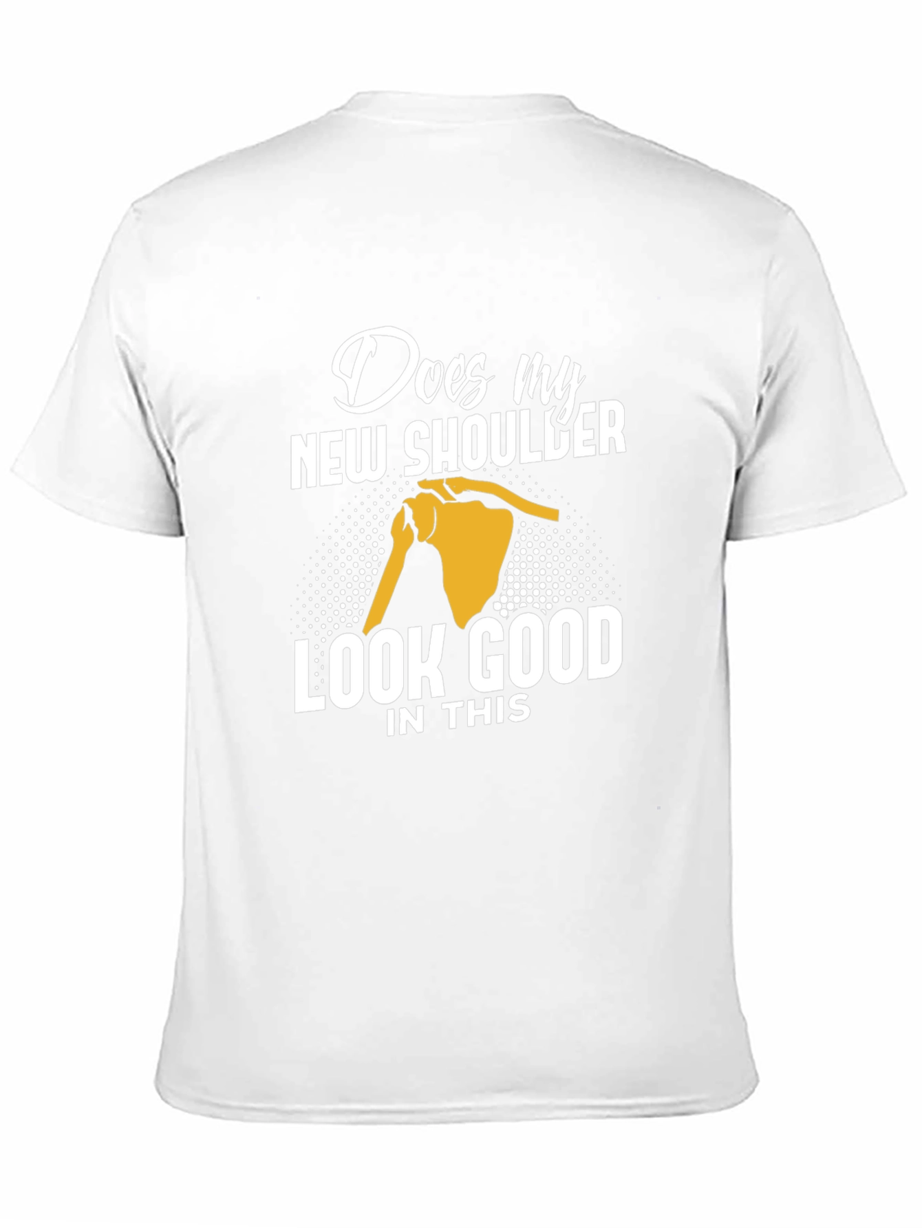 Black New Shoulder T-Shirt: Funny Orthopedic Humor view 11