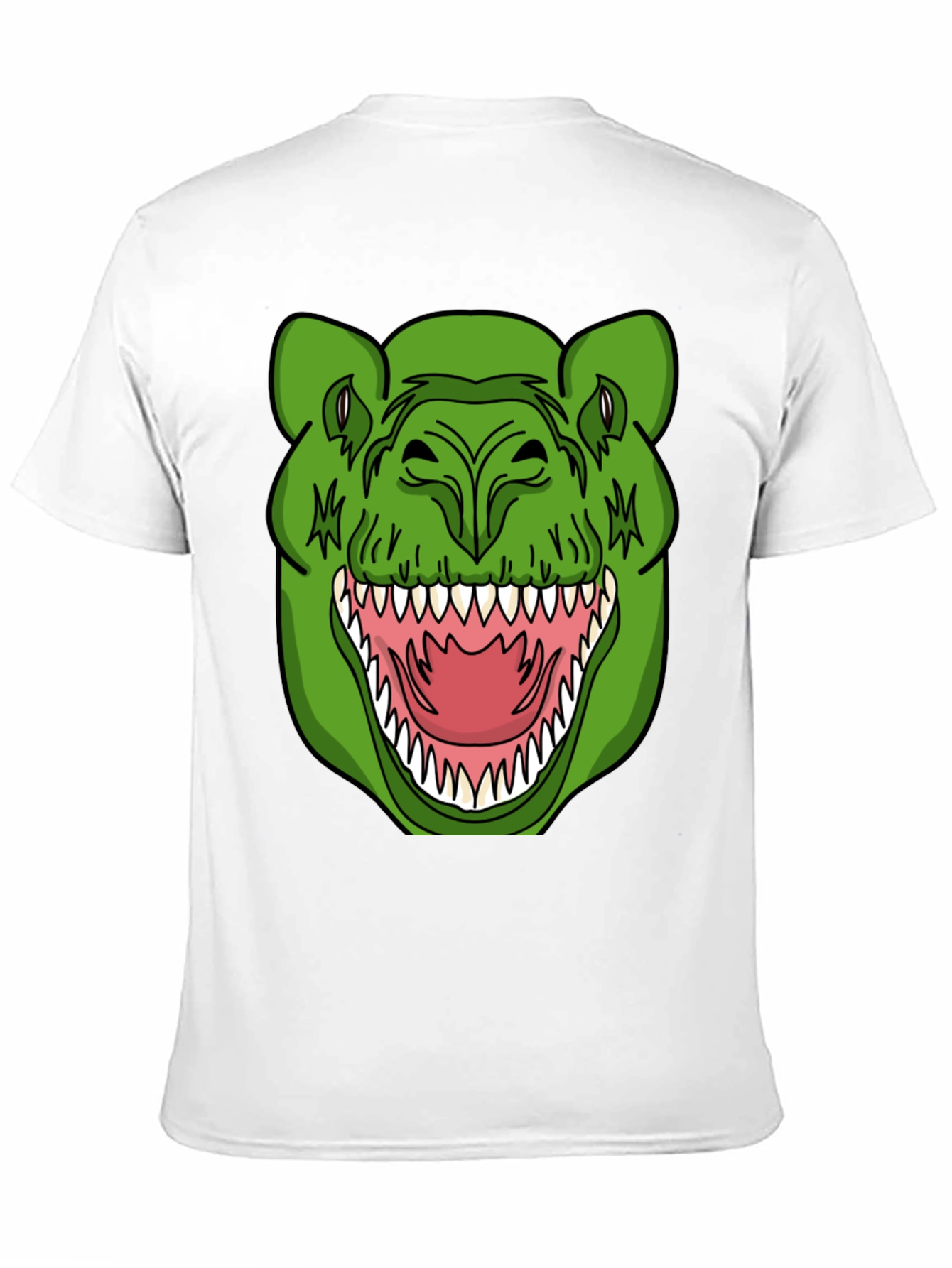 Black Dinosaur Graphic T-Shirt - Black Crew Neck Tee view 11