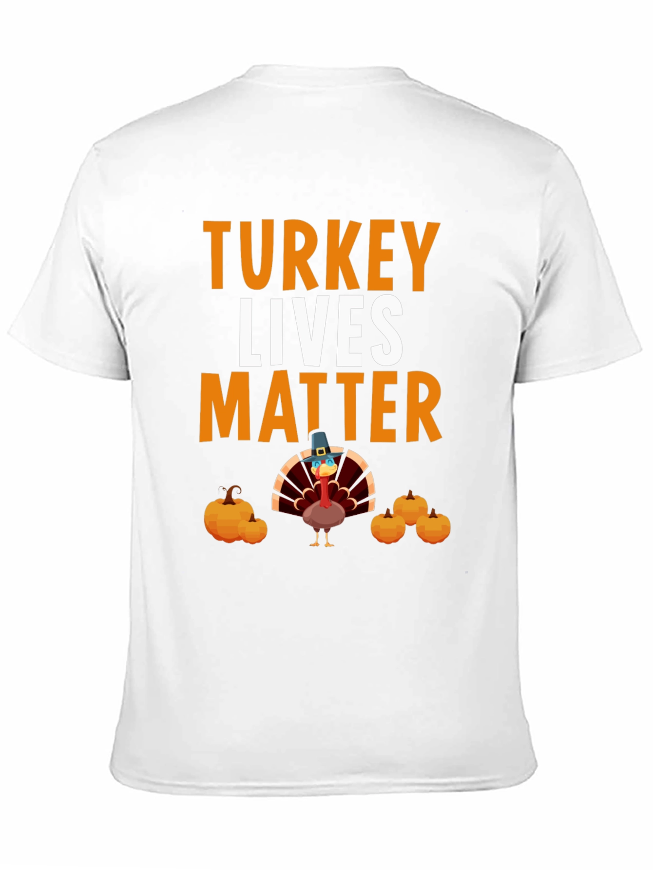 Black Turkey Lives Matter Thanksgiving T-Shirt view 11
