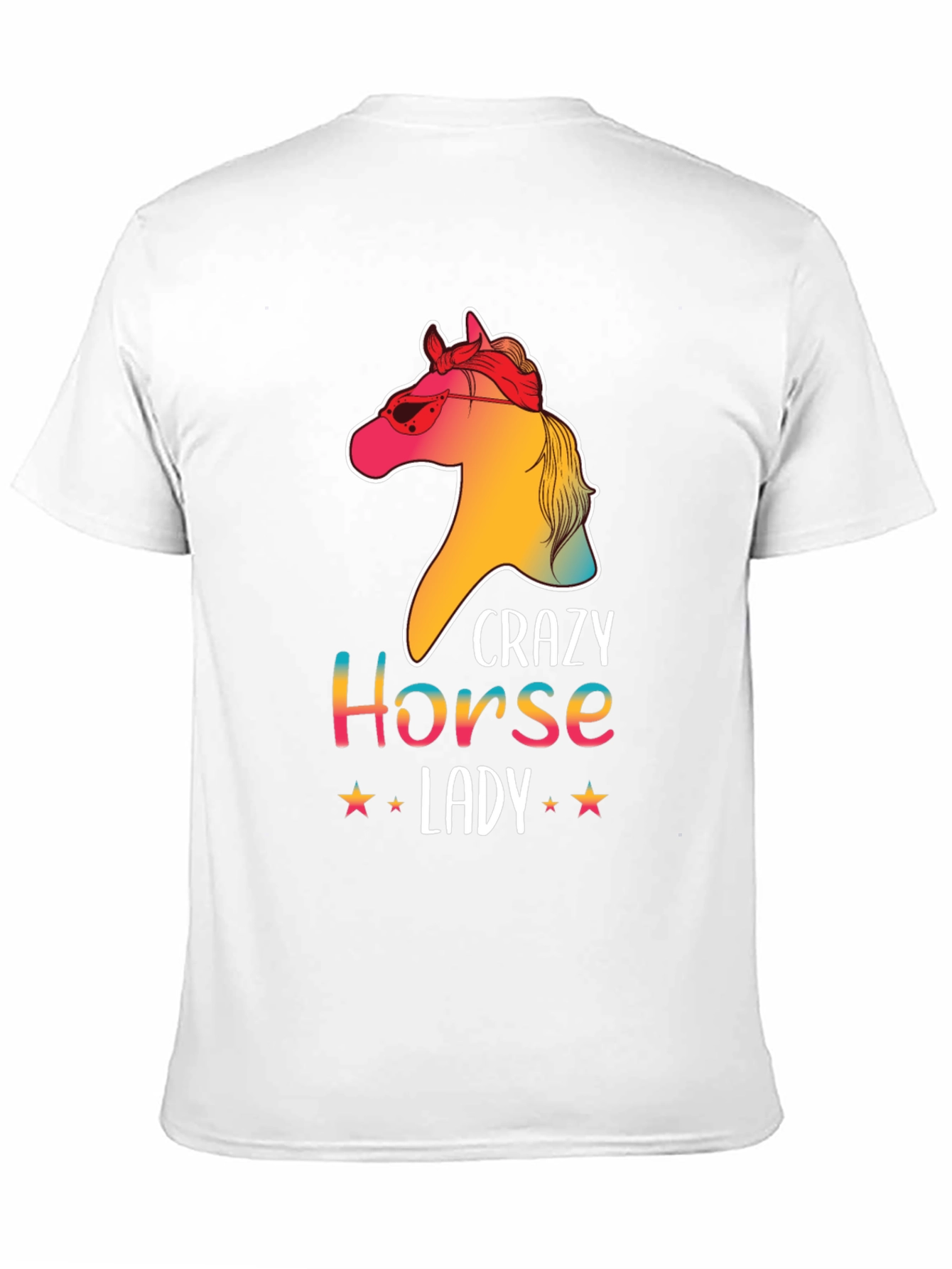 Black Crazy Horse Lady Graphic T-Shirt - Unisex Tee view 11