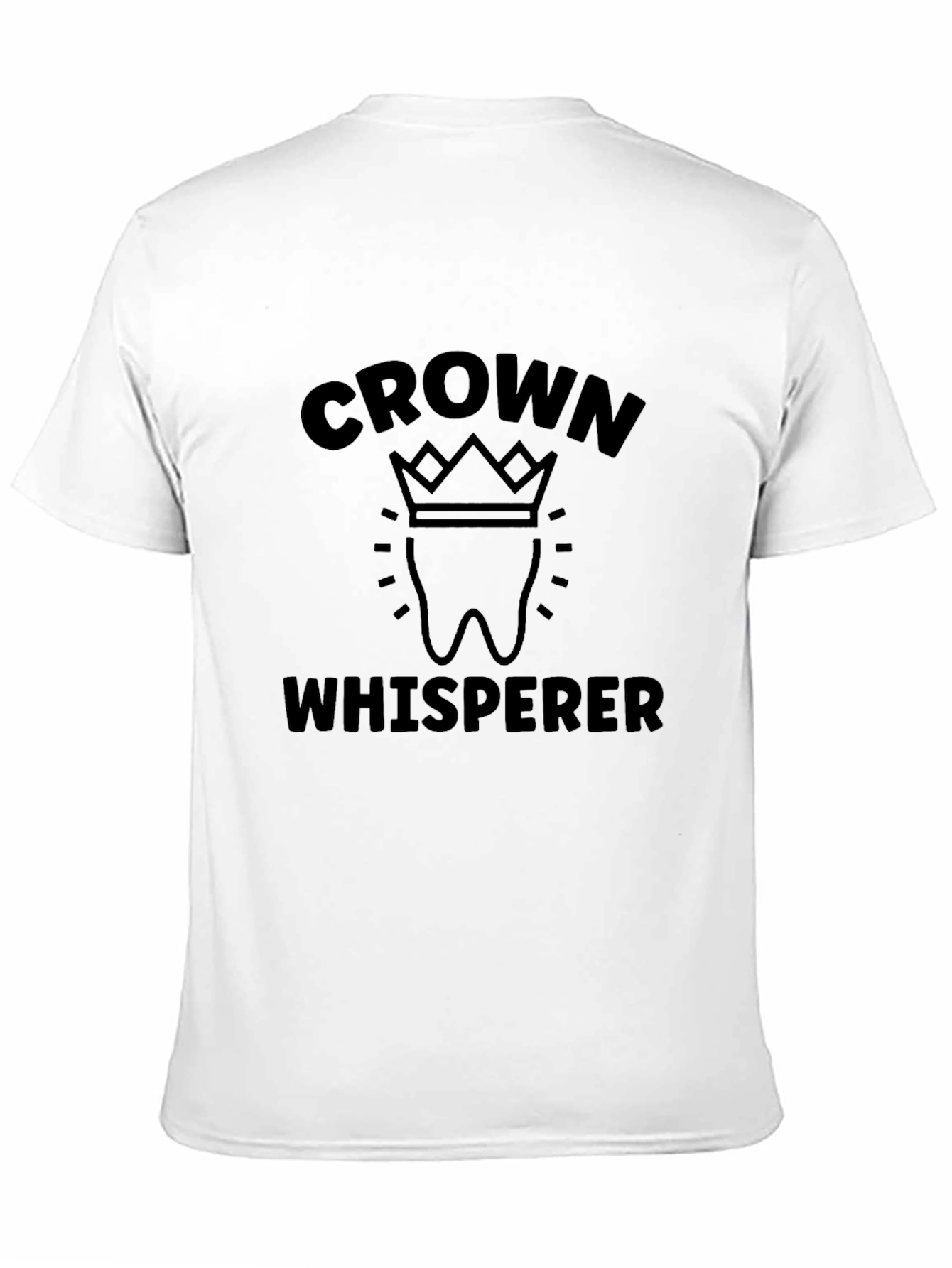 Black Crown Whisperer Funny Dentist T-Shirt view 11