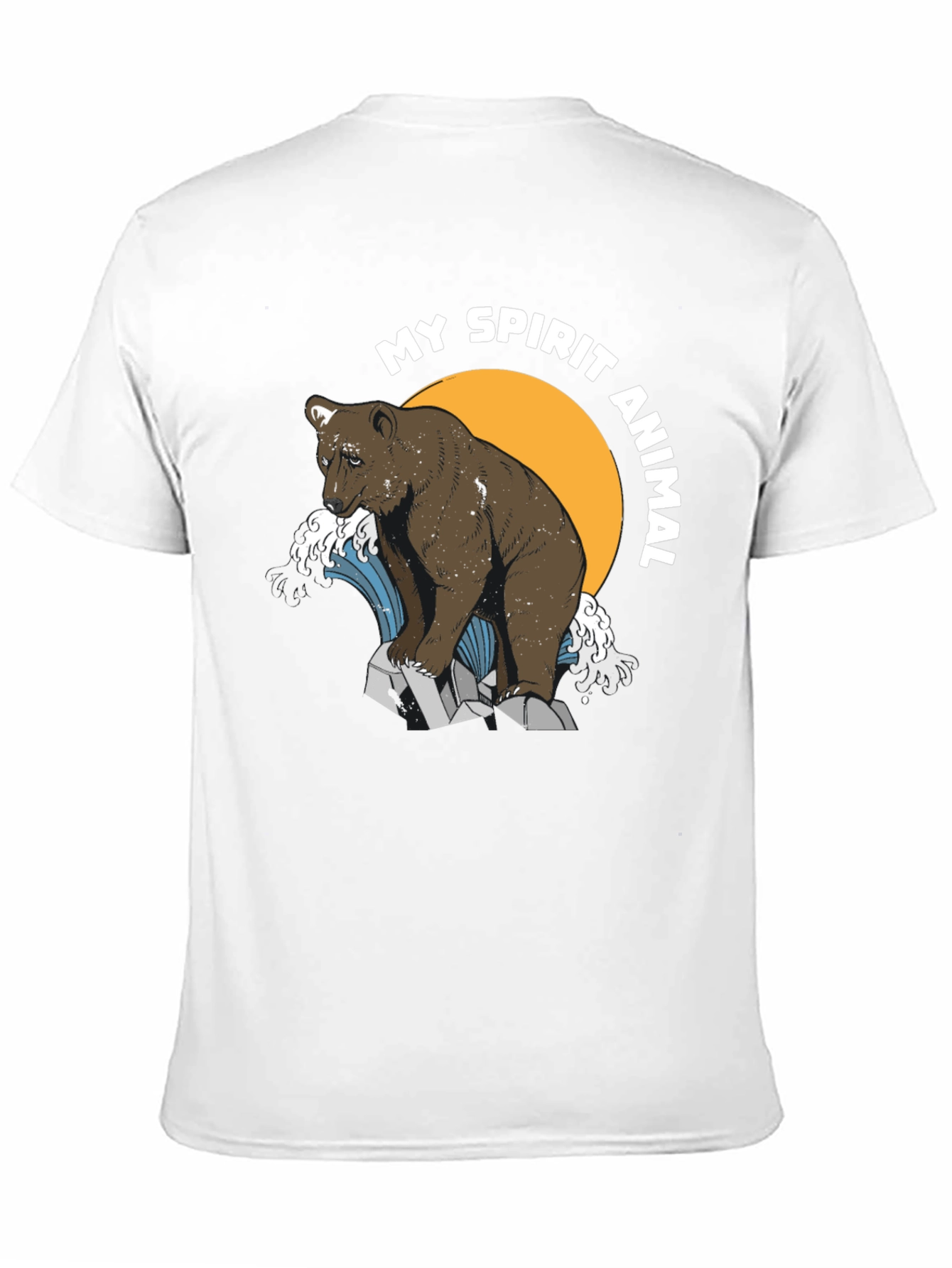 Black Bear Spirit Animal Graphic T-Shirt view 11