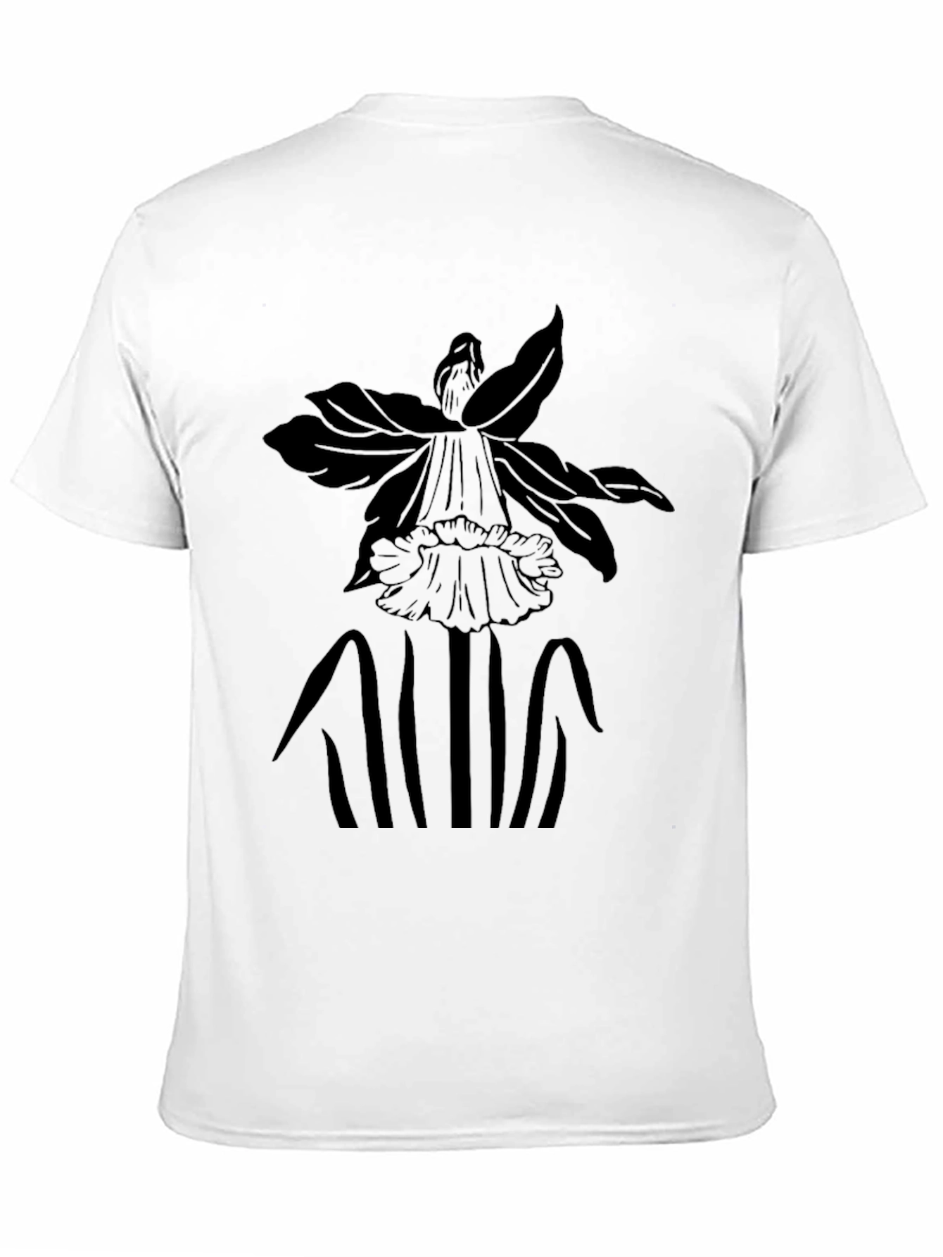 Black Floral Graphic Black T-Shirt view 11