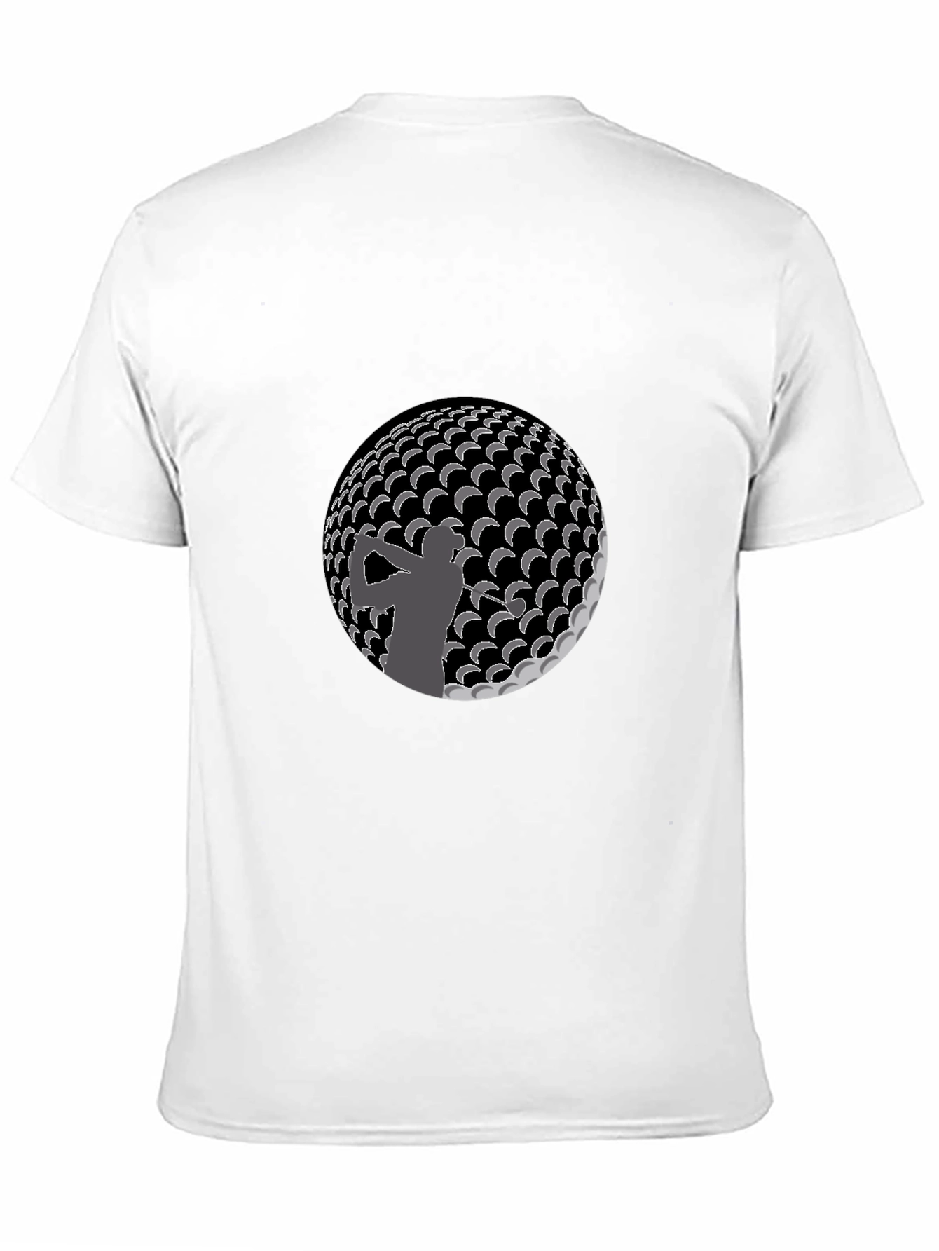 Black Golf Silhouette T-Shirt - Stylish & Unique Design view 11