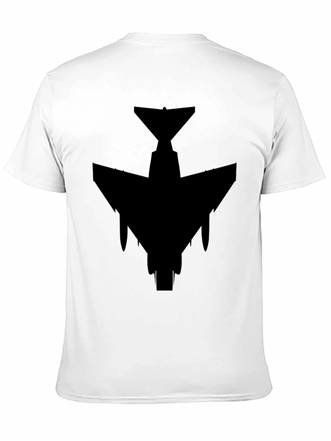 Black Stealth Jet Black T-Shirt - Military Aviation Style view 11